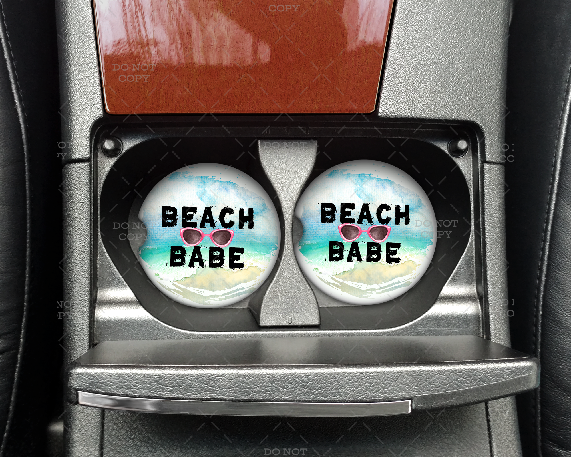 Beach Babe Car Coaster
