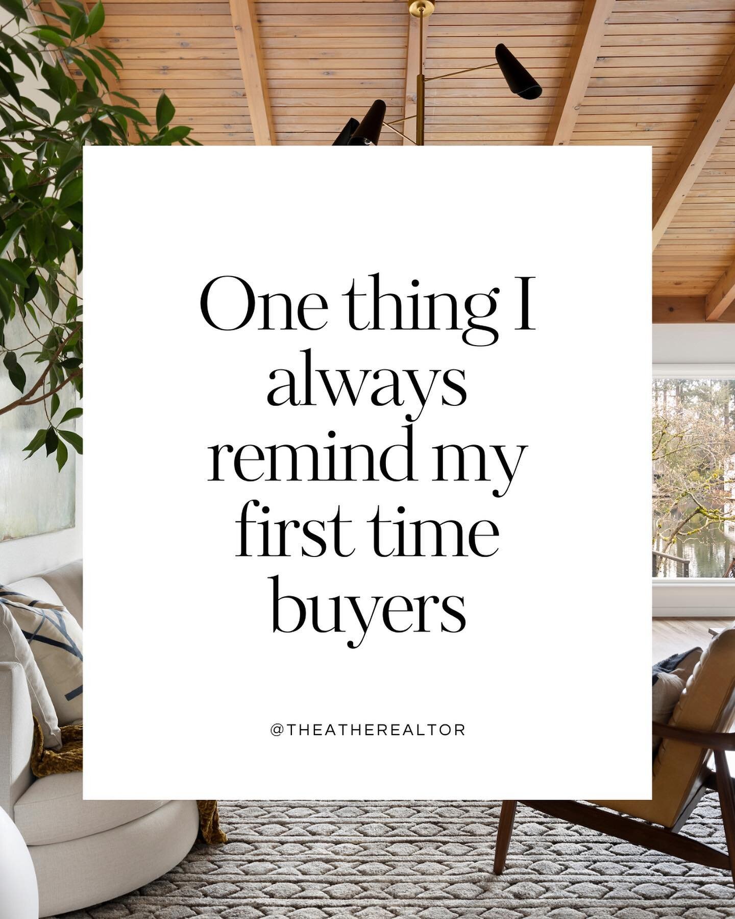 One of the biggest myths I see first-time buyers fall for is the idea that your first home needs to be your forever home. 

But the truth is, your needs and priorities will likely change over time, and it's important to embrace that. 

Think of your 
