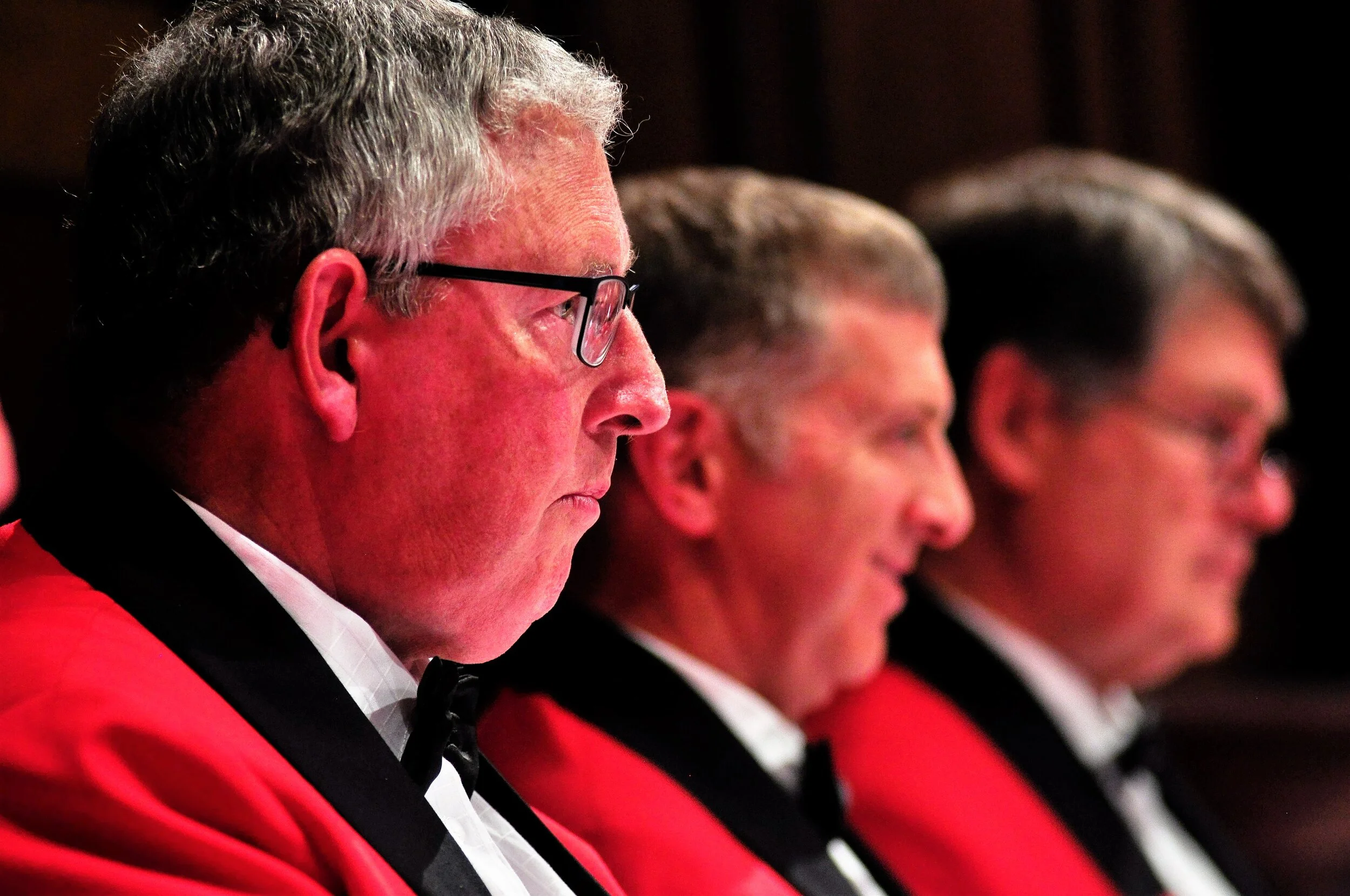 Members concentrating