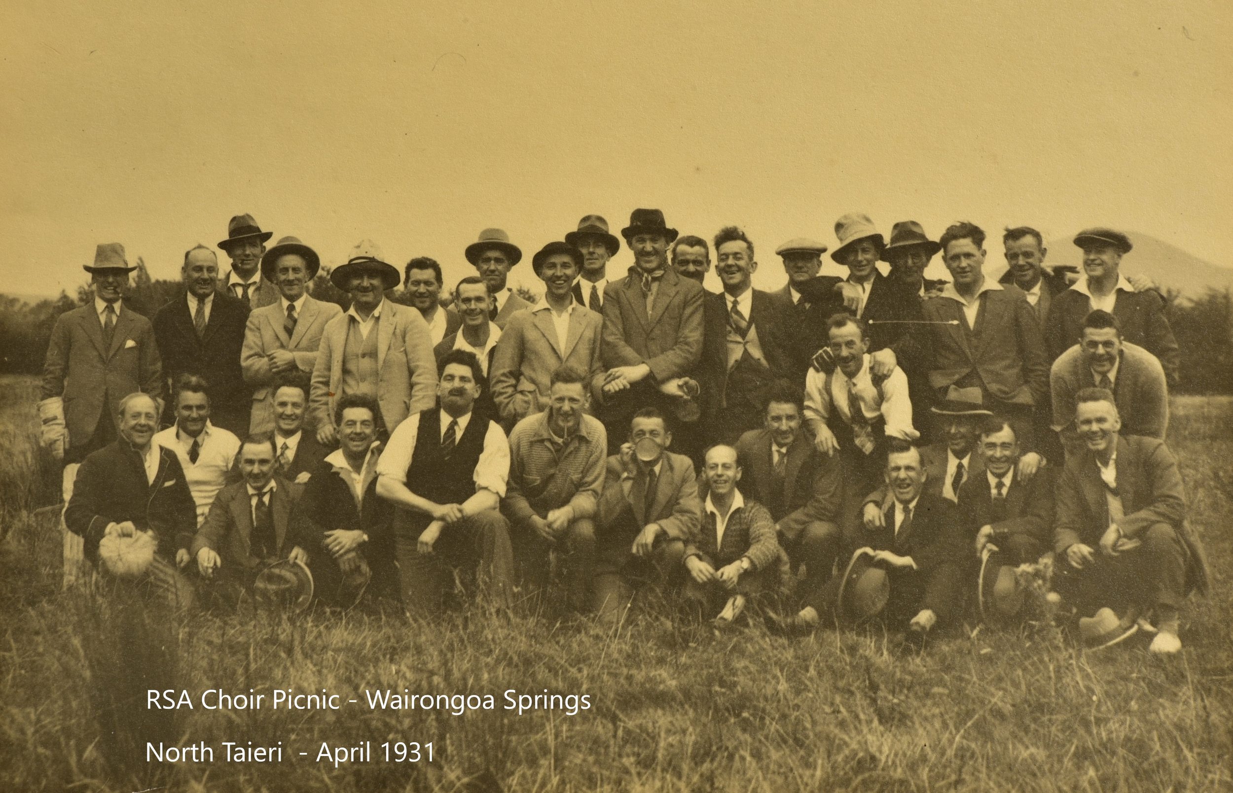 1931 RSA Choir Picnic Wairongoa Springs North Taieri