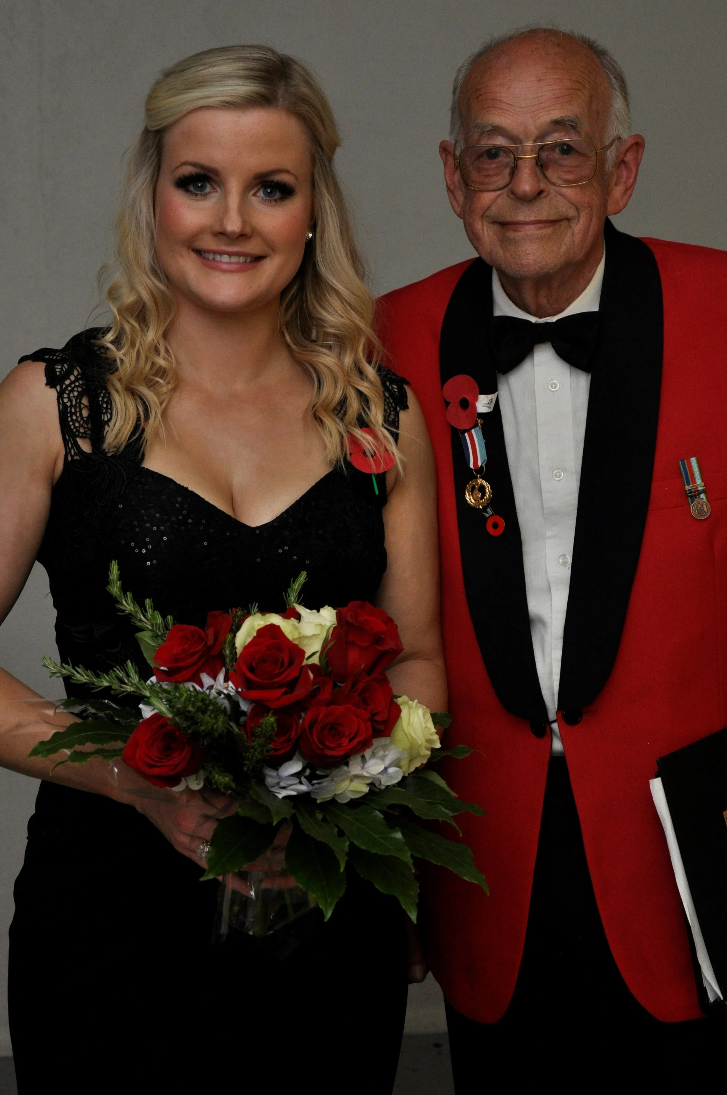 Sophie Morris with Graham Nicholls at the ANZAC Revue 2018