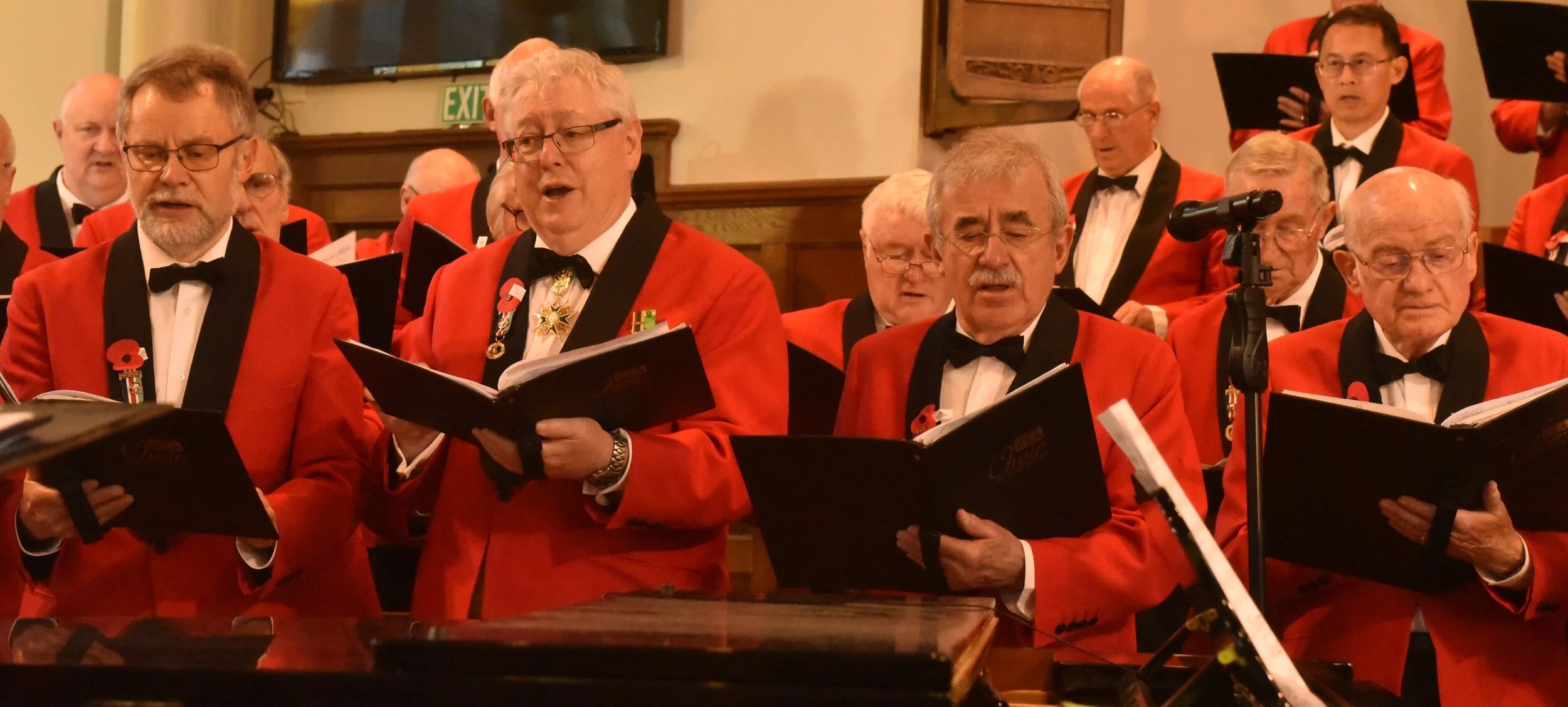 Choir Members singing