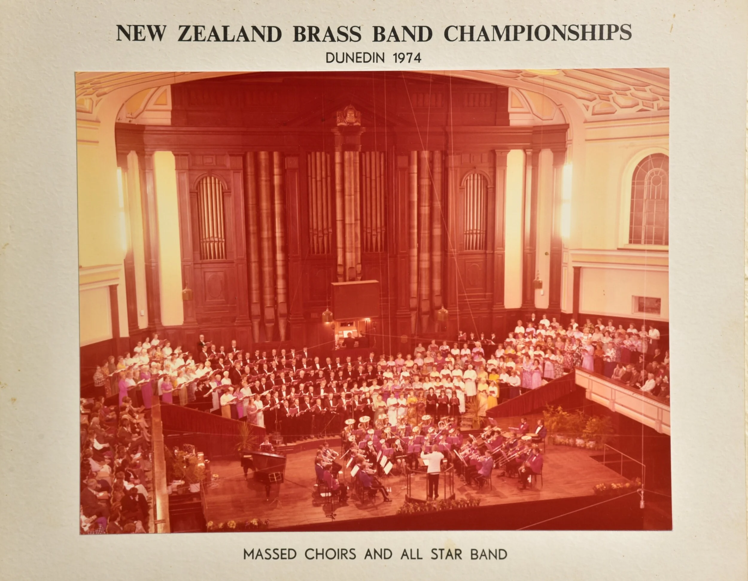  1974 NZ Brass Band Championship - Massed Choir with All Star Band