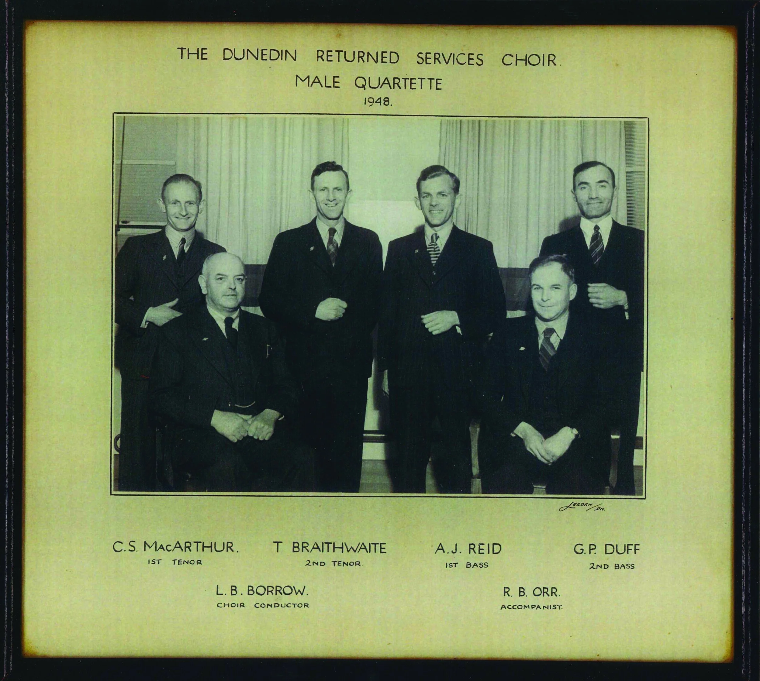 1948 RSA Choir Male Quartette