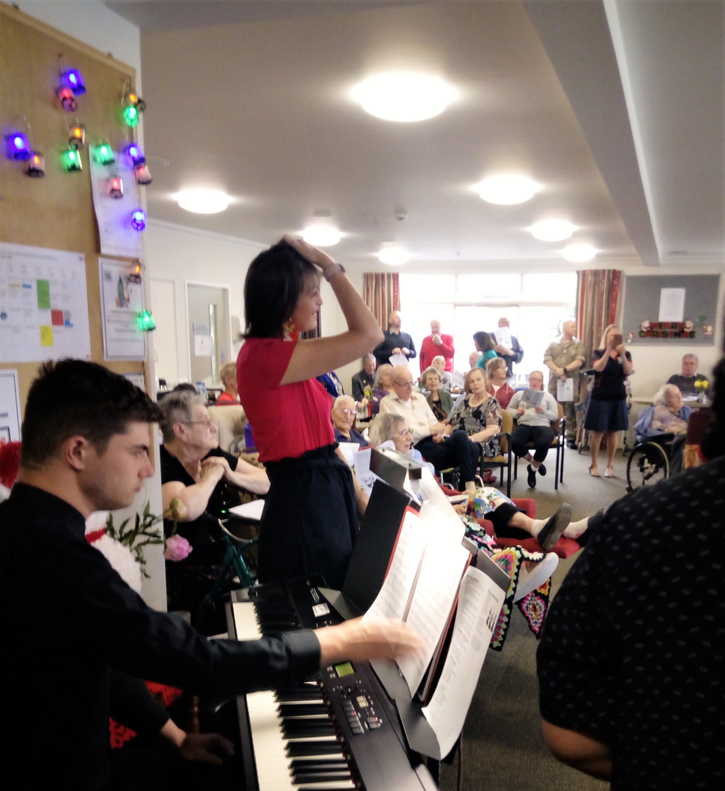 Johnny on the keyboard