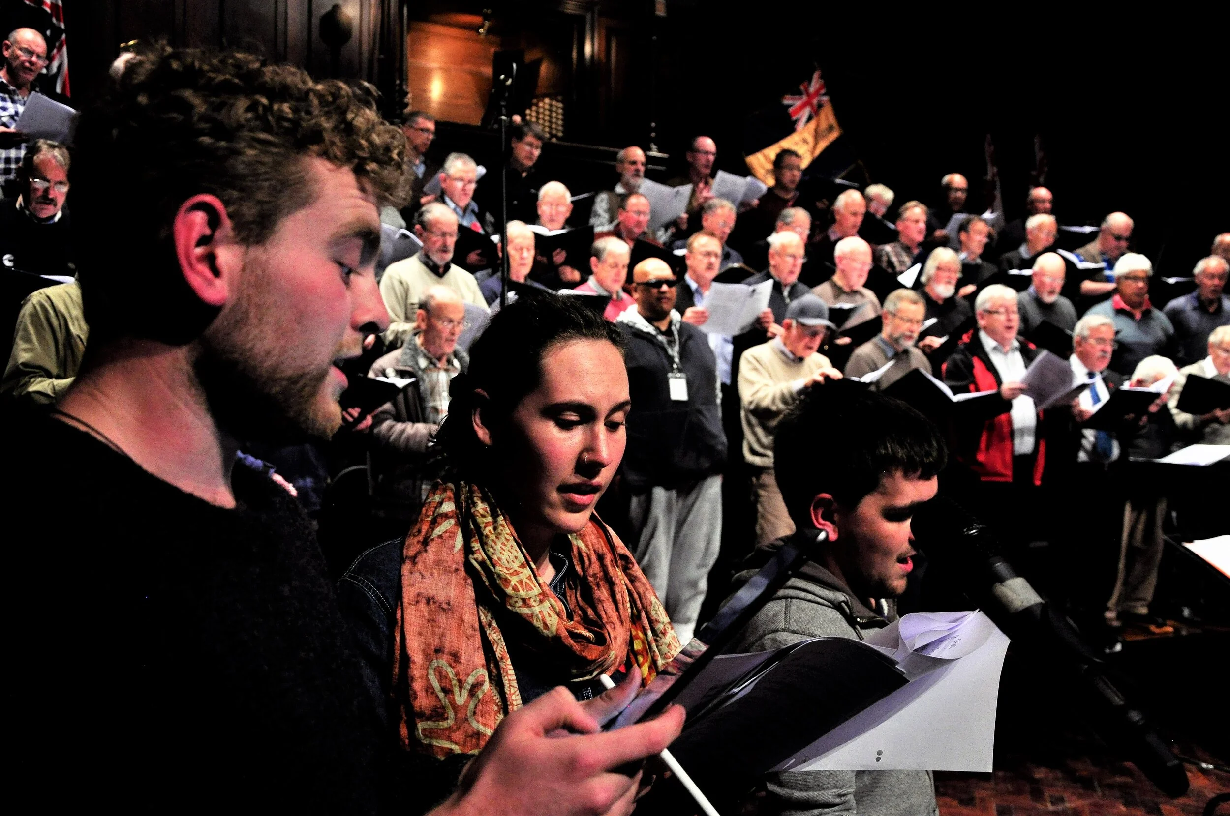 Scholars Harry Grigg, Beth Goulstone and Sam Madden