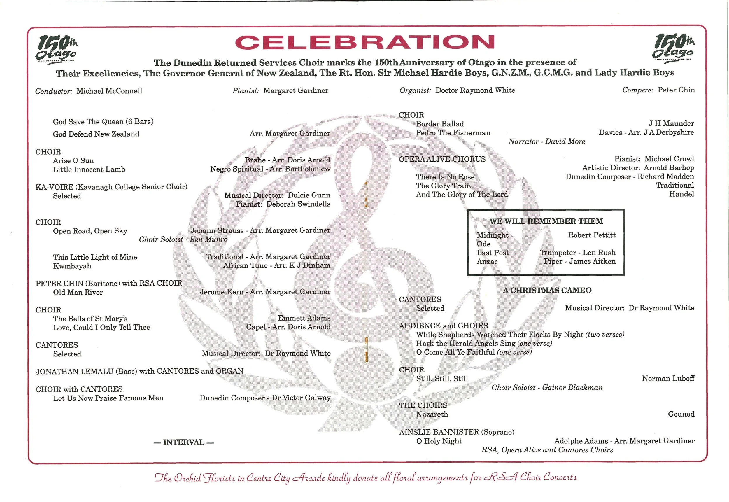 Concert Programme