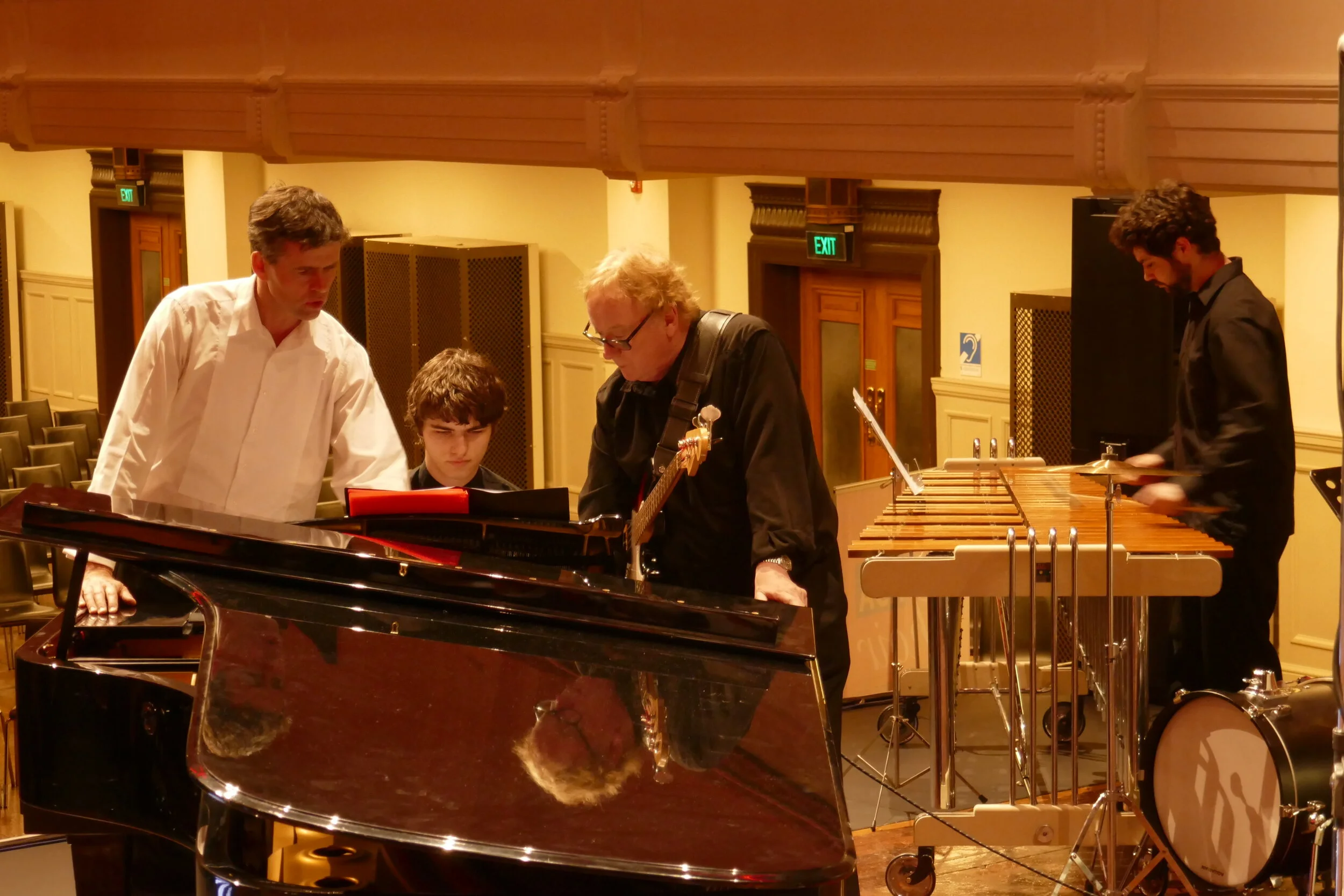 Musical Director David Burchell, Pianist Johnny Mottershead, Bass Guitarist Rob Burns and Drummer Robert Craigie.