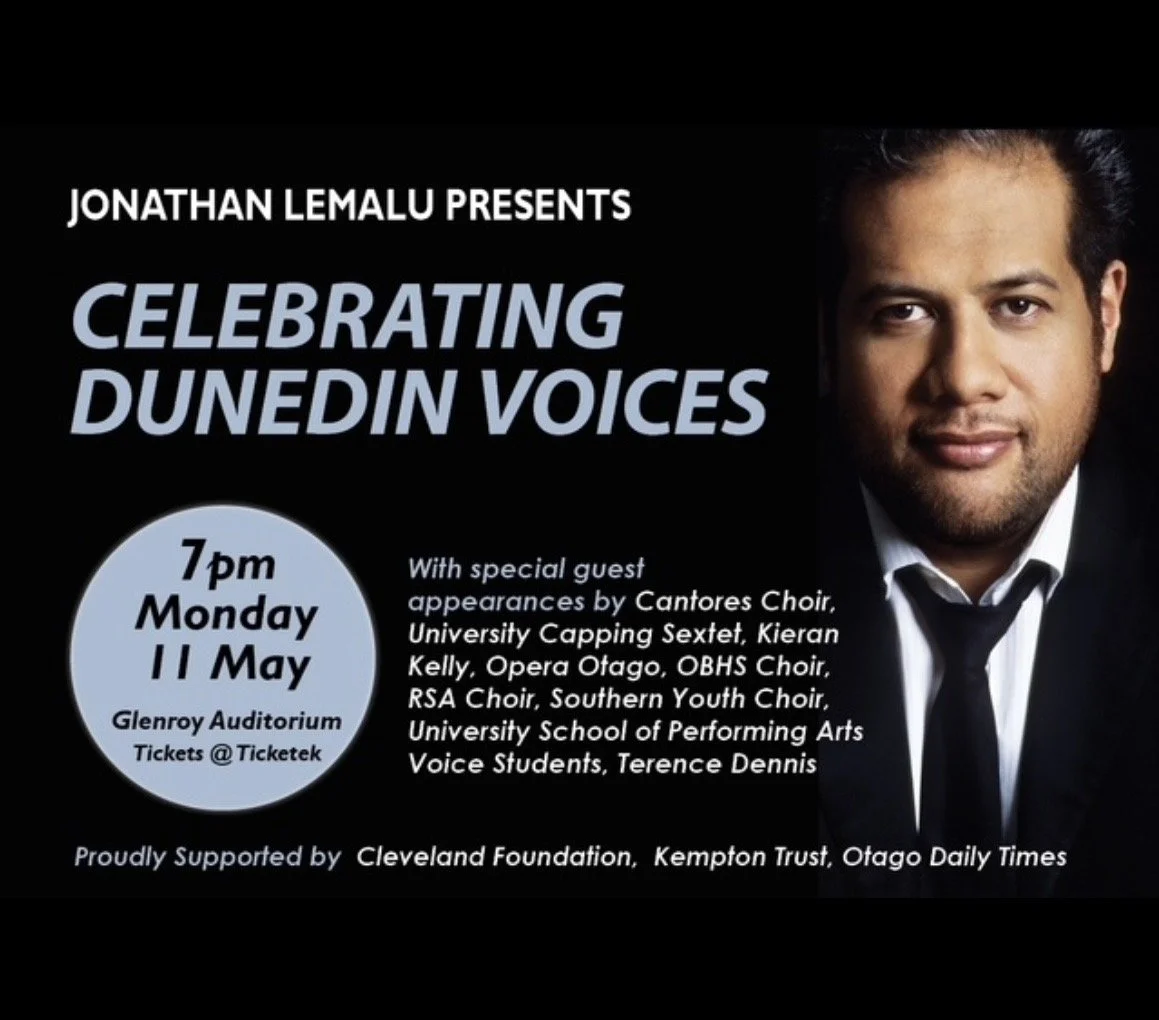 Jonathan Lemalu Presents "Celebrating Dunedin Voices"