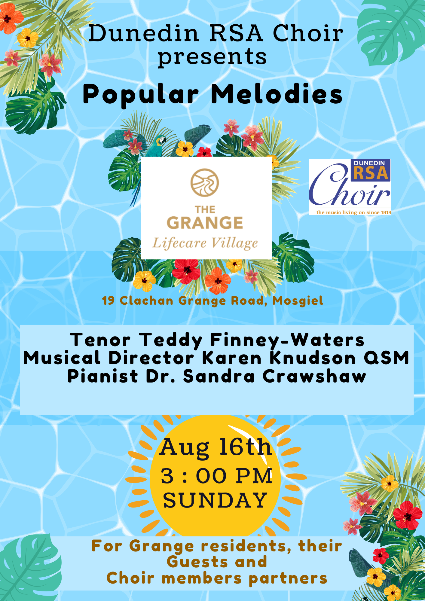 The Grange Lifecare Village Concert - Popular Melodies