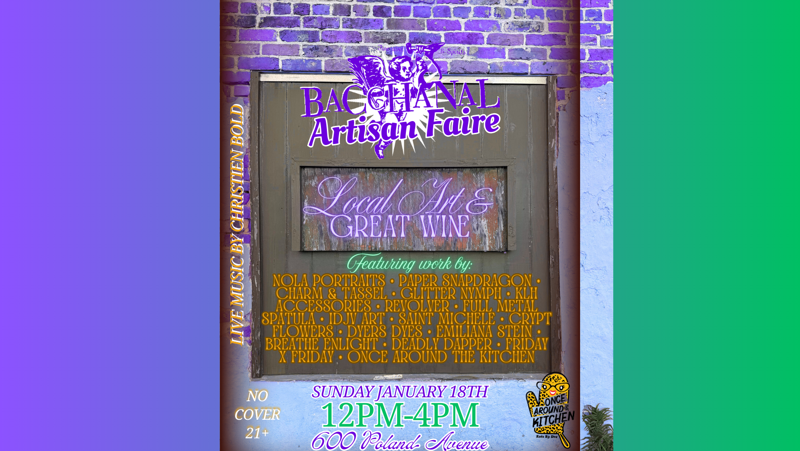 Bacchanal Artisan Faire 