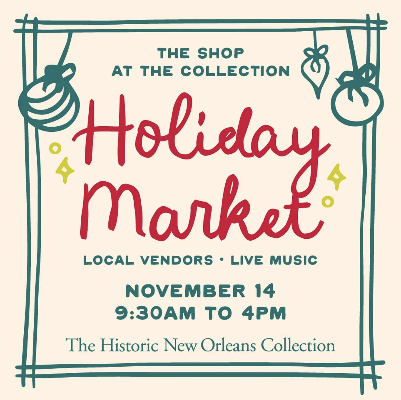 The Historic New Orleans Collection Holiday Market