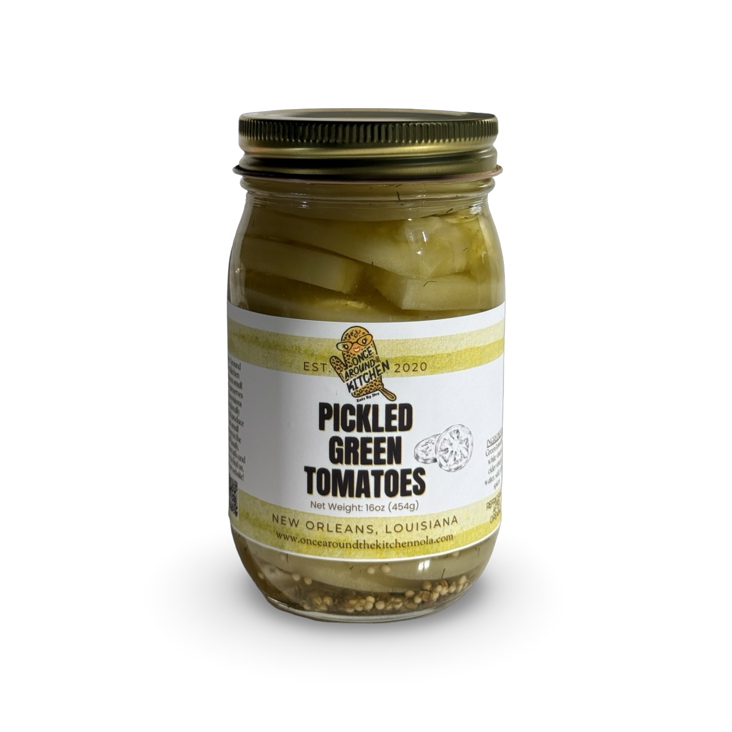 Pickled Green Tomatoes (16oz)