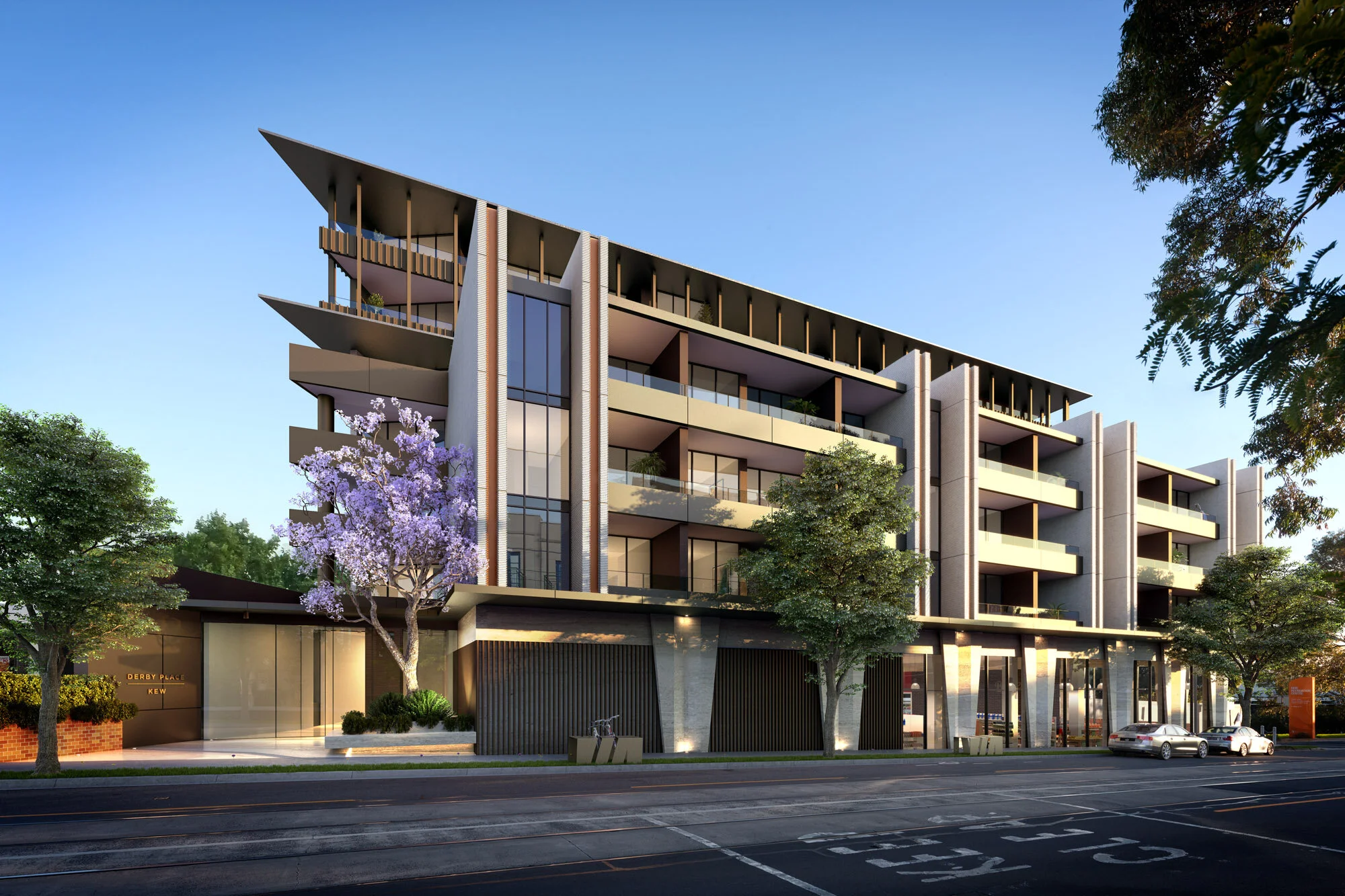 DERBY PLACE, KEW 77 APARTMENTS/GROUND FLOOR COLES TENANCY/BASEMENT PARKING