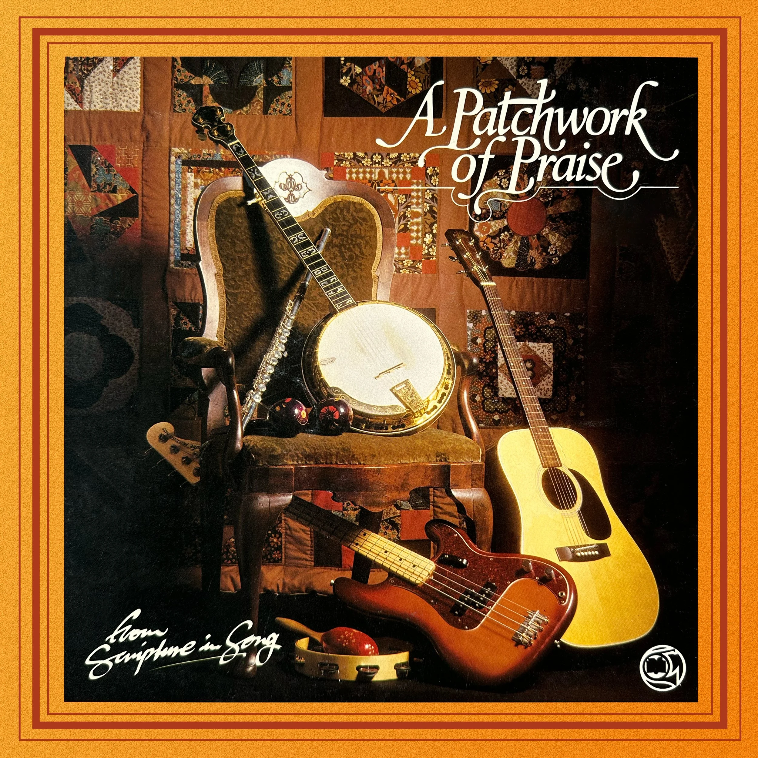 Cover artwork of Scripture In Song's "A Patchwork of Praise" instrumental album from 1981