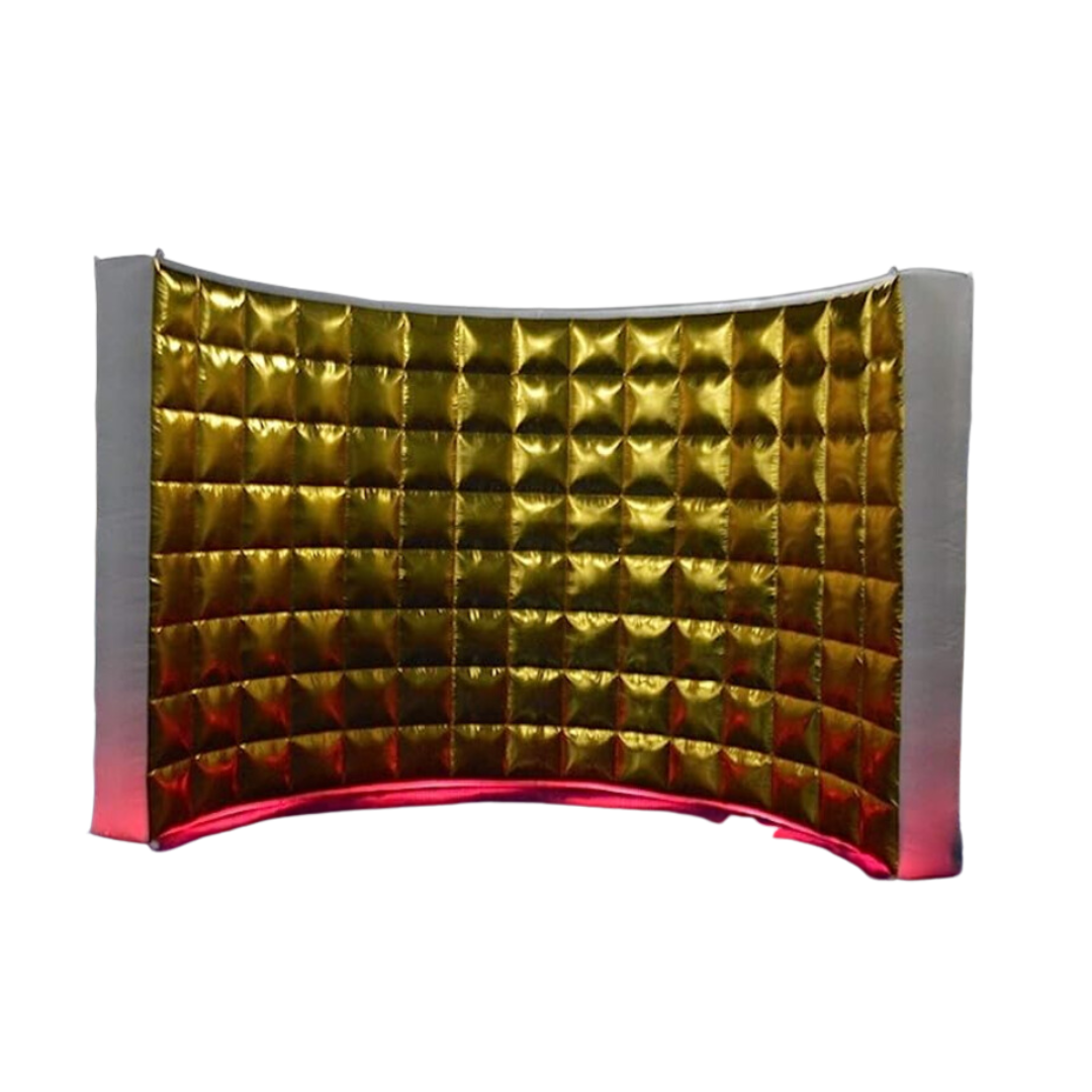Golden Inflatable Photo Wall