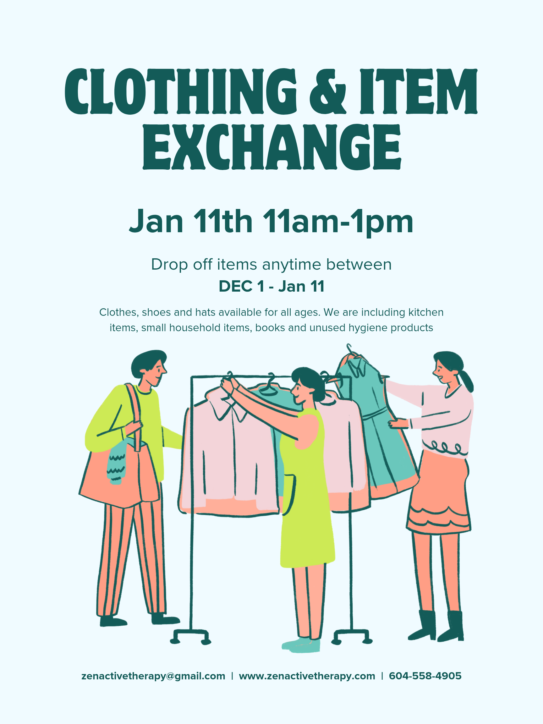 New Date for Clothing Exchange!