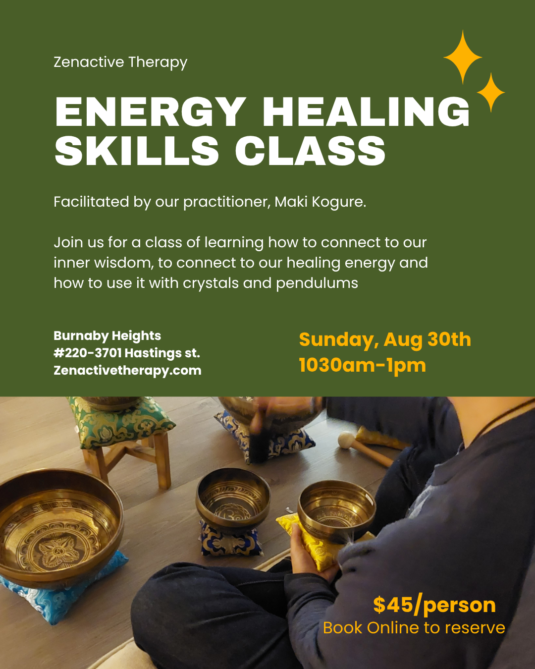 Energy Healing Skills Class
