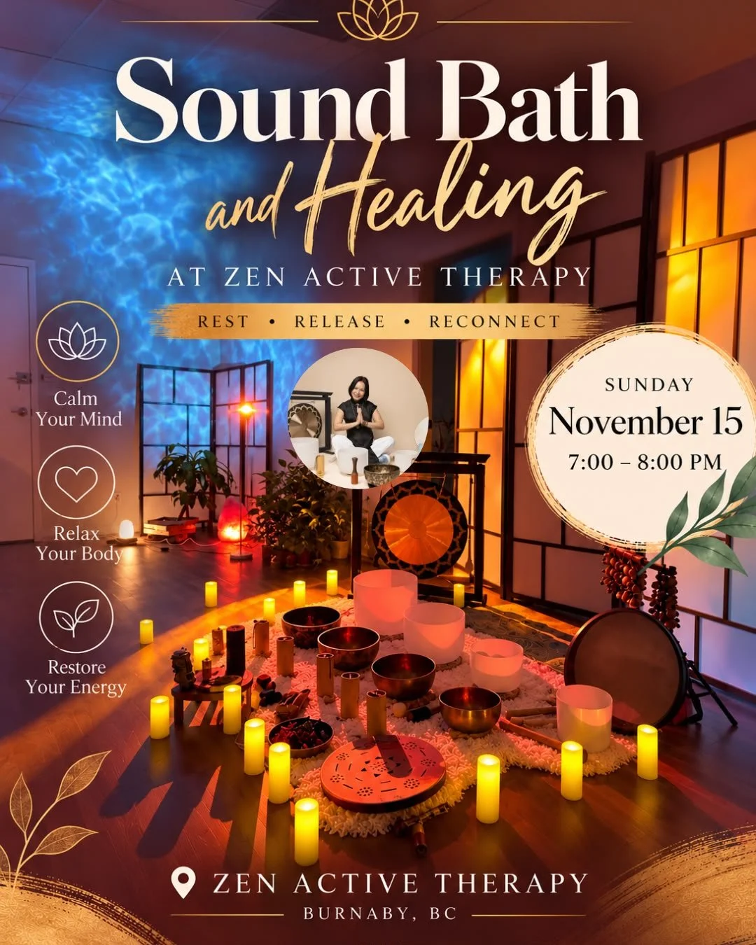 Nov 15 Sound bath &amp; Meditation