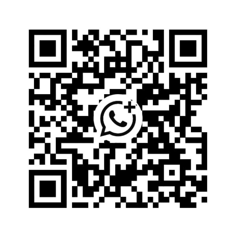 QR code with WhatsApp logo.