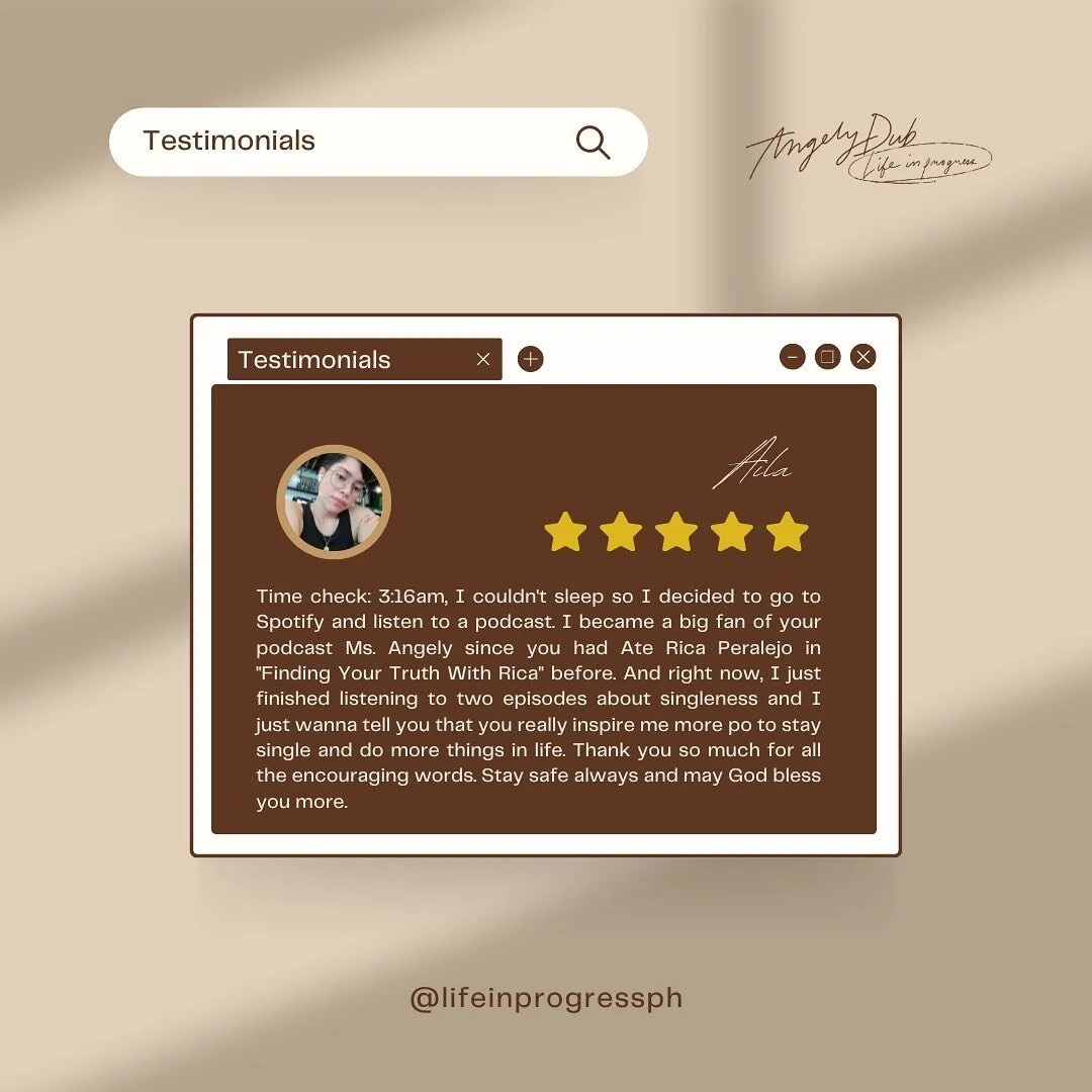 Thank you @ailavieww_ for the kind testimonial ✨ We do it all for you guys 🤍 I’m so happy to be able to build this Life in Progress community 🤎