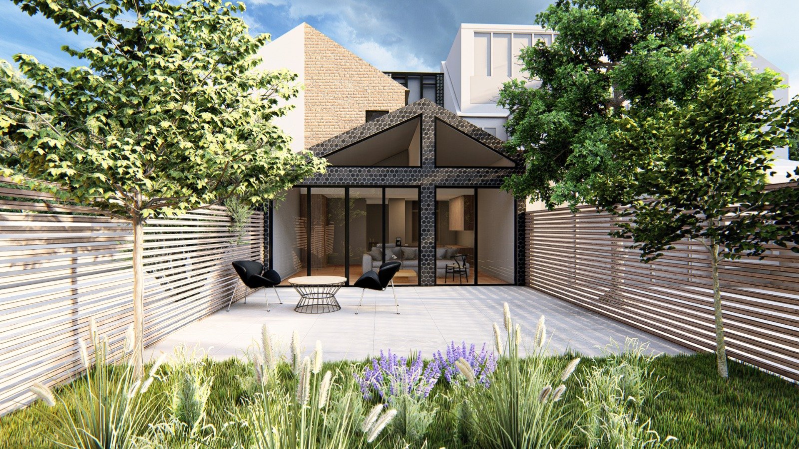 Planning Submission - Wrap round Extension with Dual Pitched Roof - Haringey