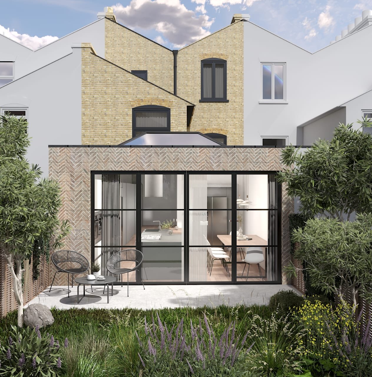 Planning Approval - Full L shaped wrap round extension - St Johns Conservation Area - Lewisham