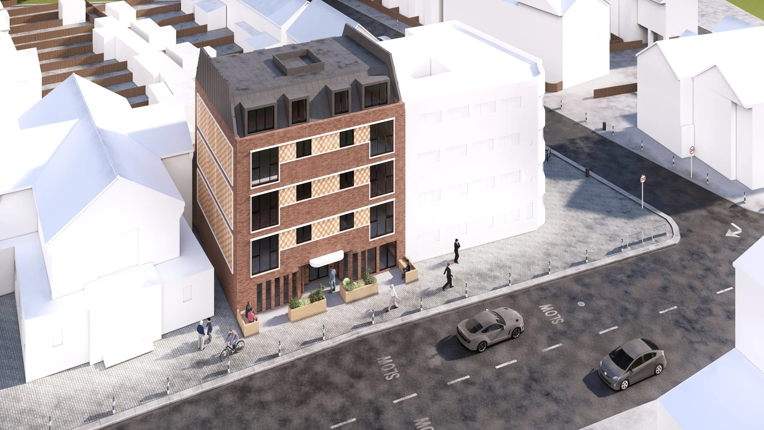 Planning Submission demolition of existing industrial unit for a new build  21 Co-Living Units - Portsmouth 