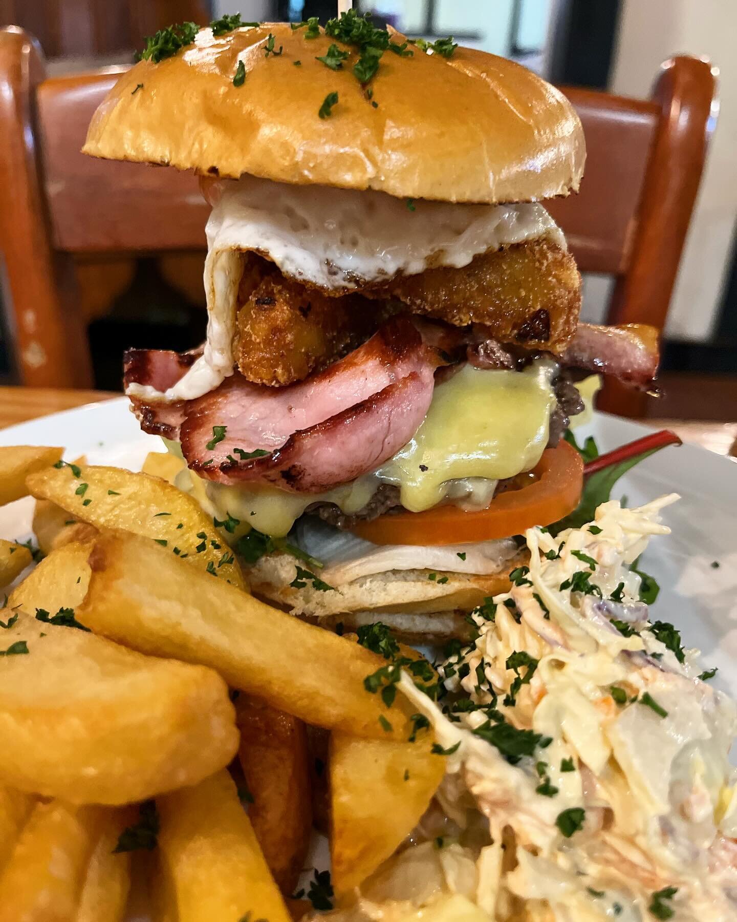 Introducing&hellip; The Breakfast Burger 🍔 beef patty, bacon, cheese, fried egg &amp; hashbrown 👌🏻