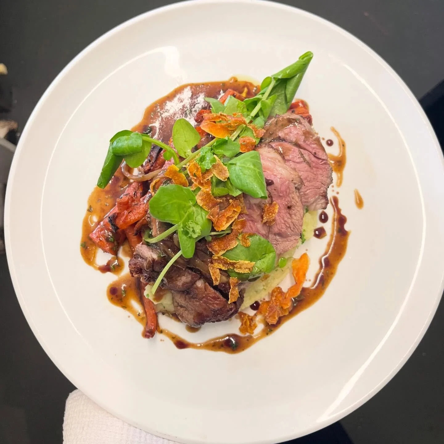 I N T R O D U C I N G&hellip;. Another staple on our main menu, rump of lamb, wild garlic &amp; sage mash, glazed carrots, rosemary &amp; red wine gravy.