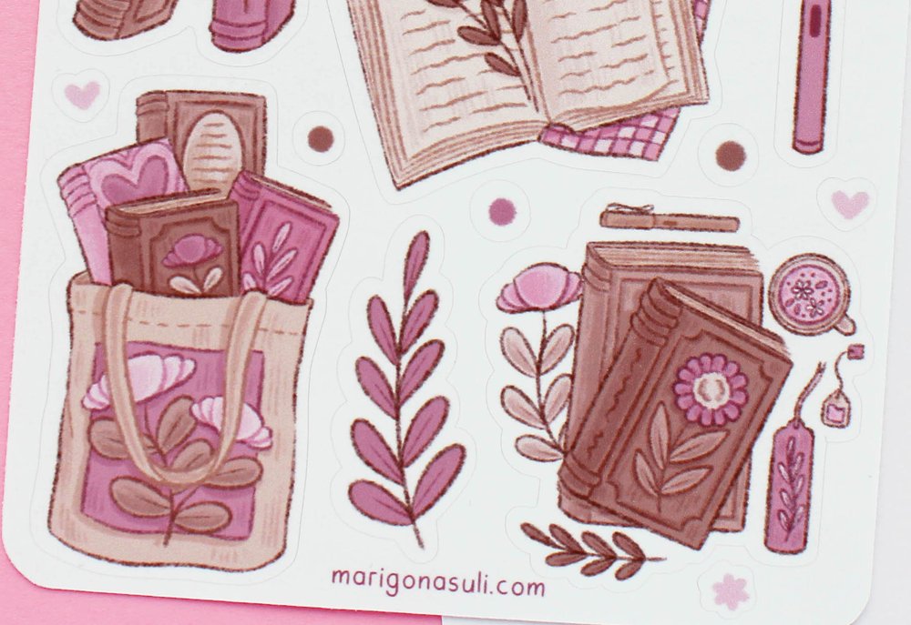 More Books Sticker Sheet — Marigona Suli