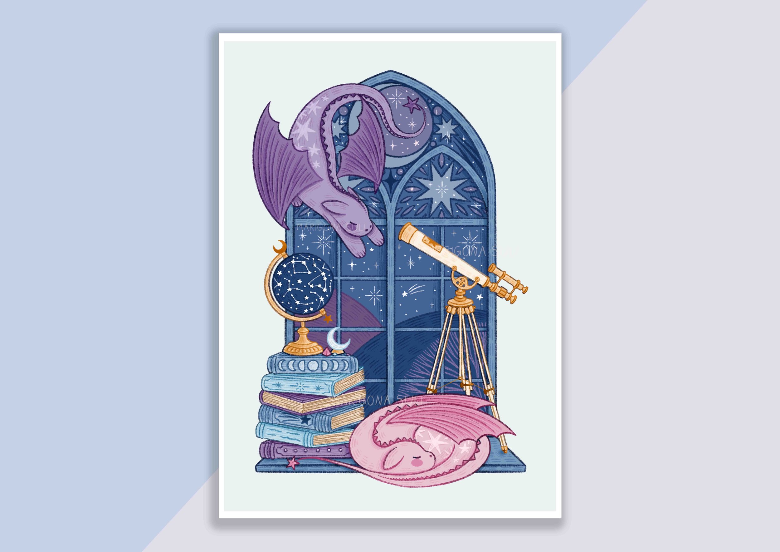 Celestial Dragons Print