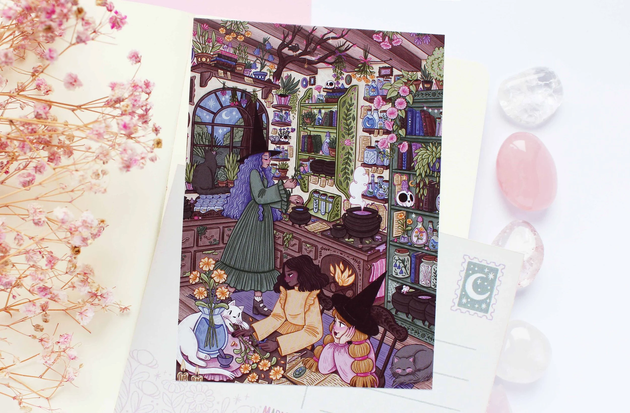 Potion Kitchen 2 Postcard, Sticker Sheet, Bullet Journal, Planner, Bujo, Scrapbook, Sticker, Stationery, Paper, Washi, Witchy, Halloween, MArigona Suli Magical, Witch, Magic copy.jpg