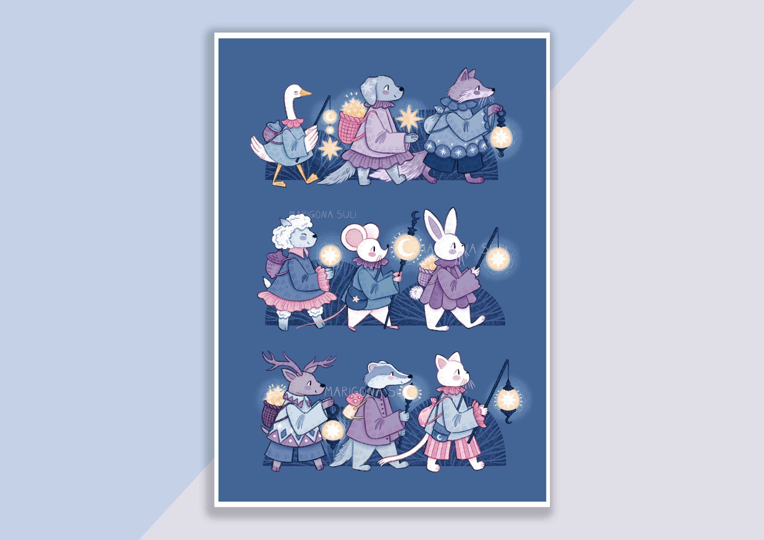 Lantern Parade Print