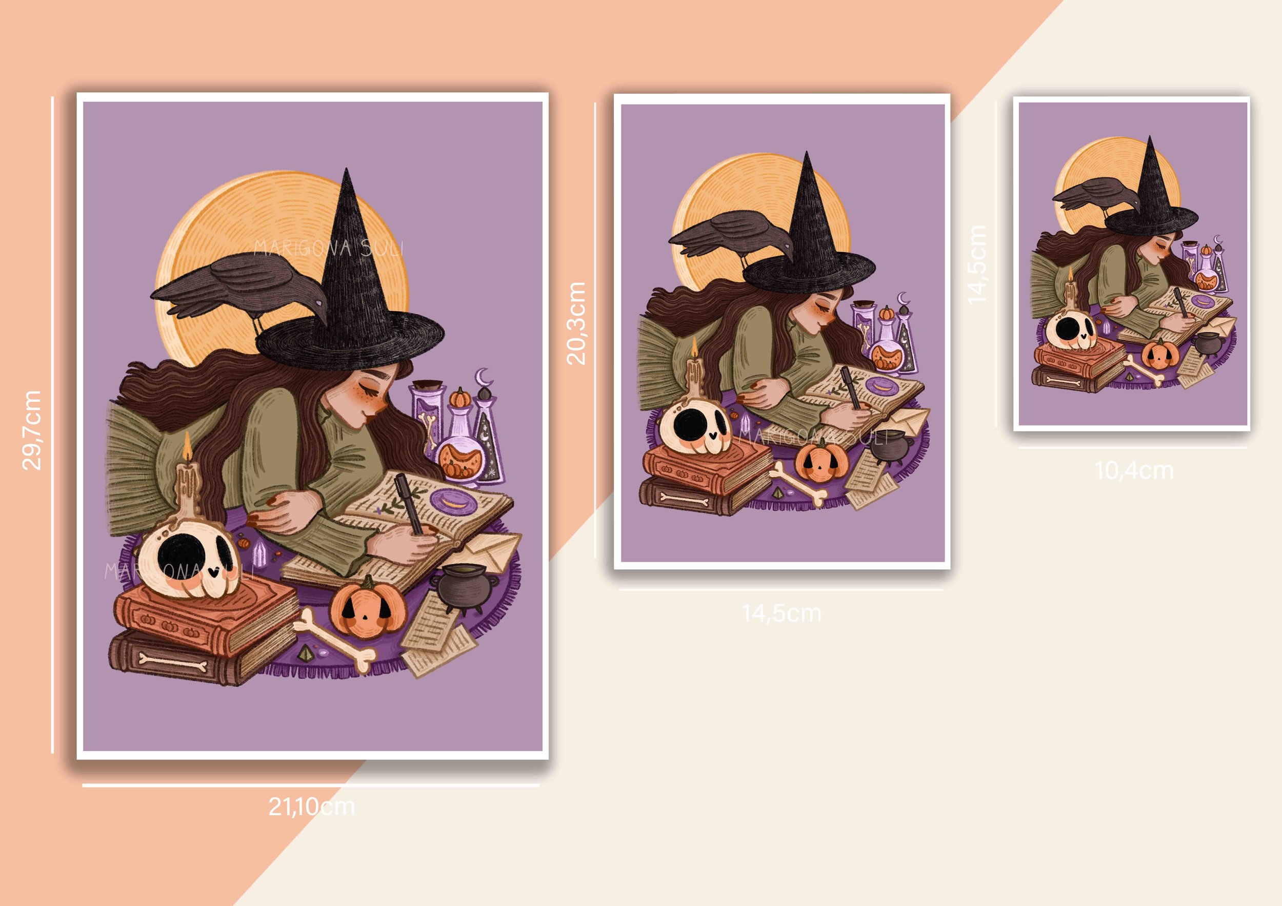 Witch Studying mGaic Print 2.jpg