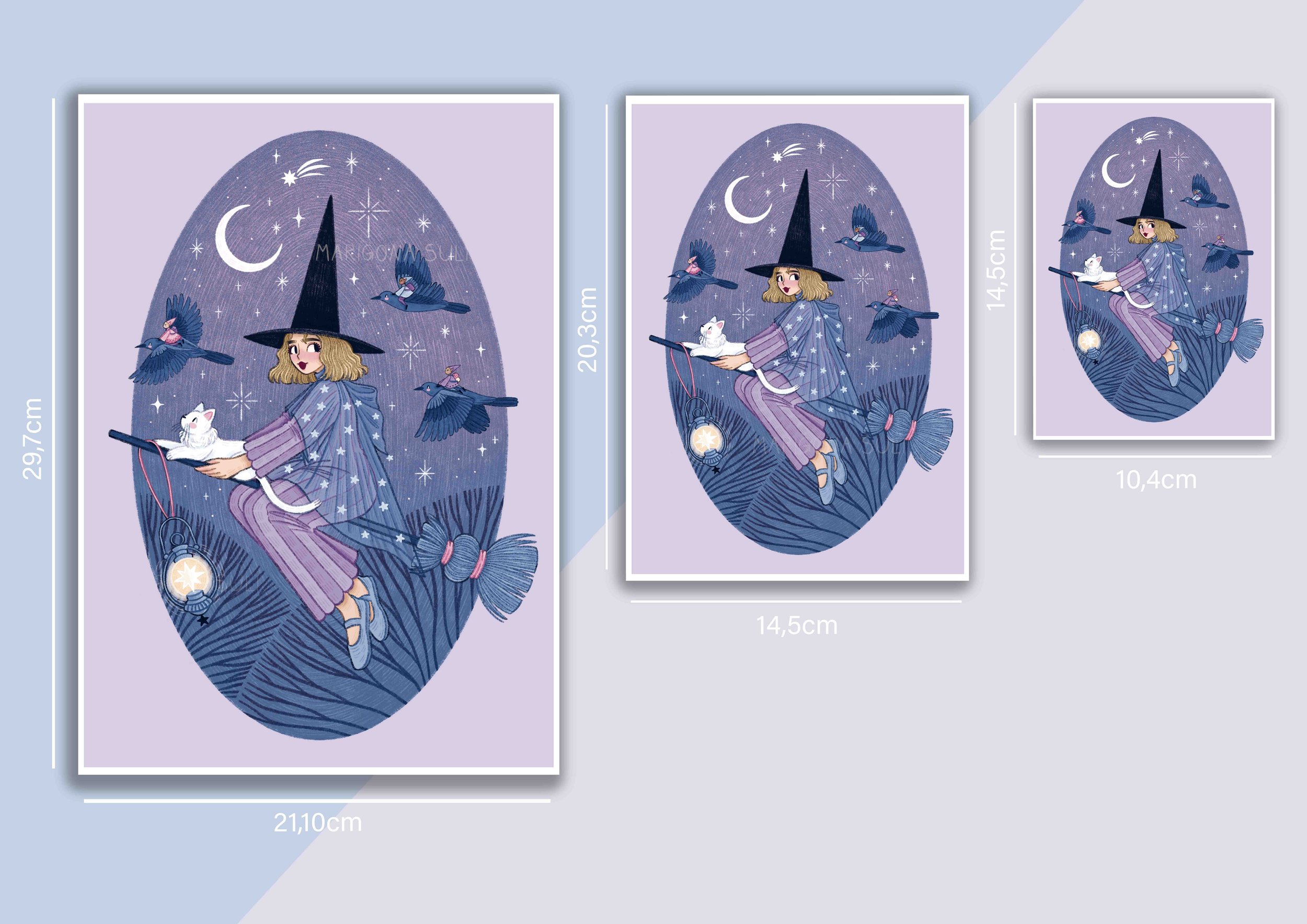 Celestial Witch Of On An Adventure Print A4 Different.jpg