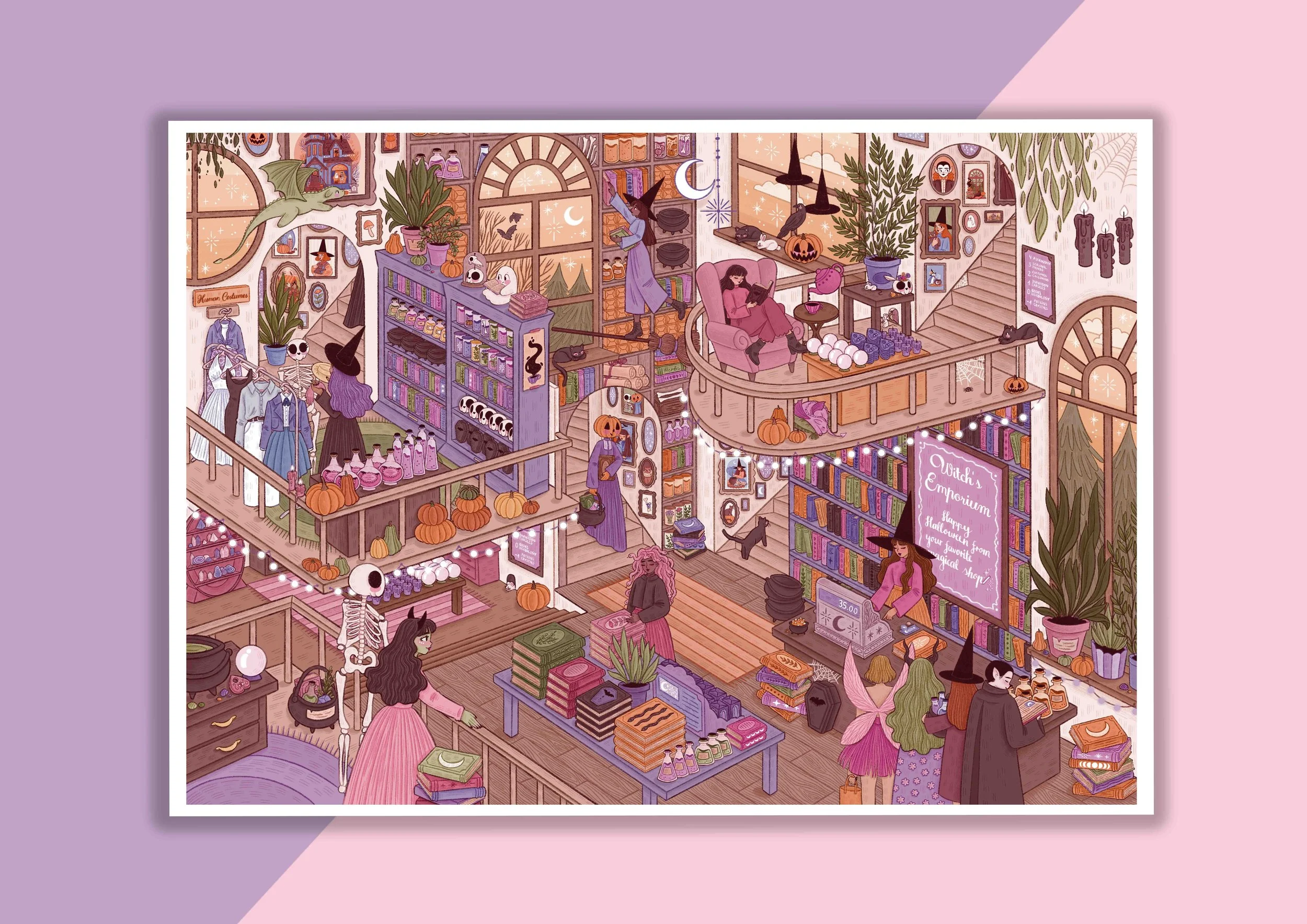 Witch's Emporium Print A4 Quer Mock Up.jpg