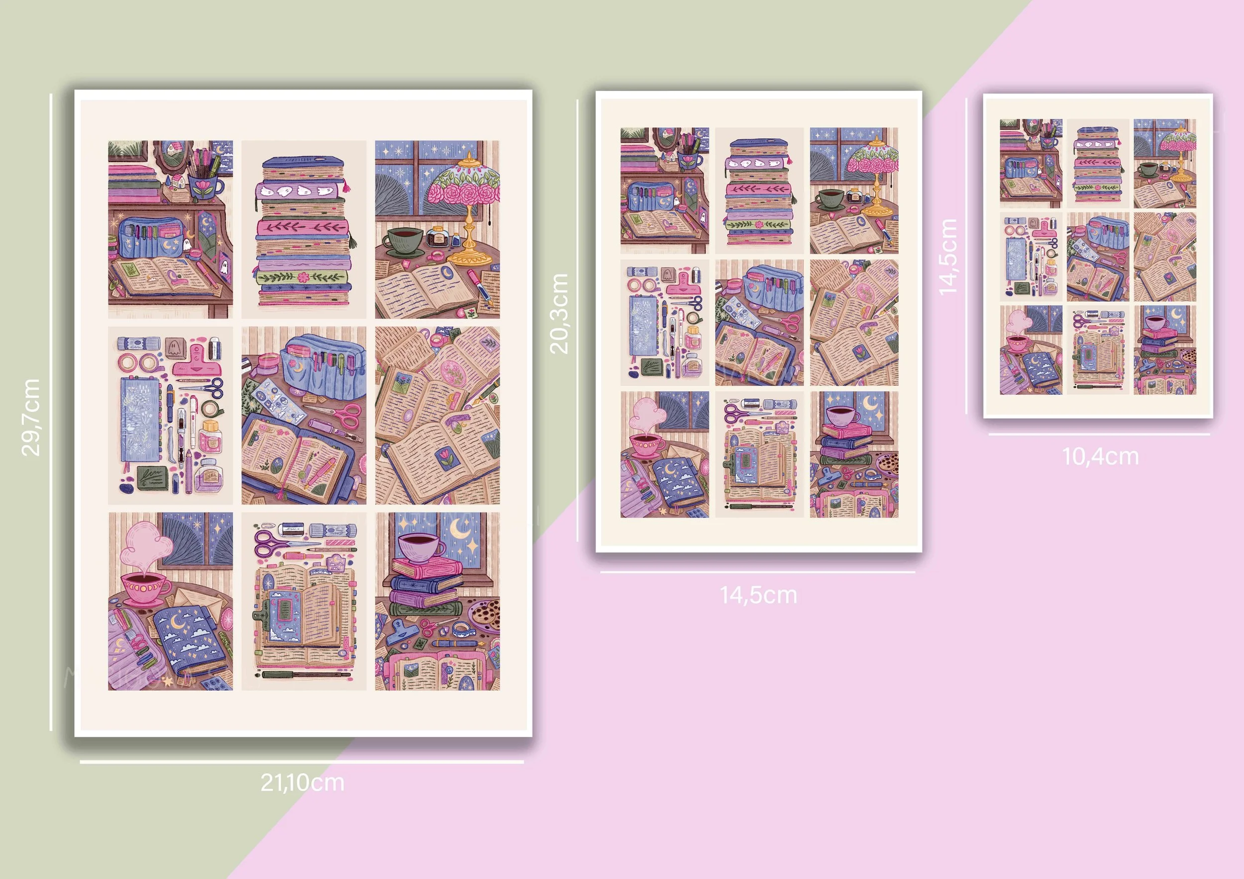Stationery Illustrations Prints Different Sizes.jpg