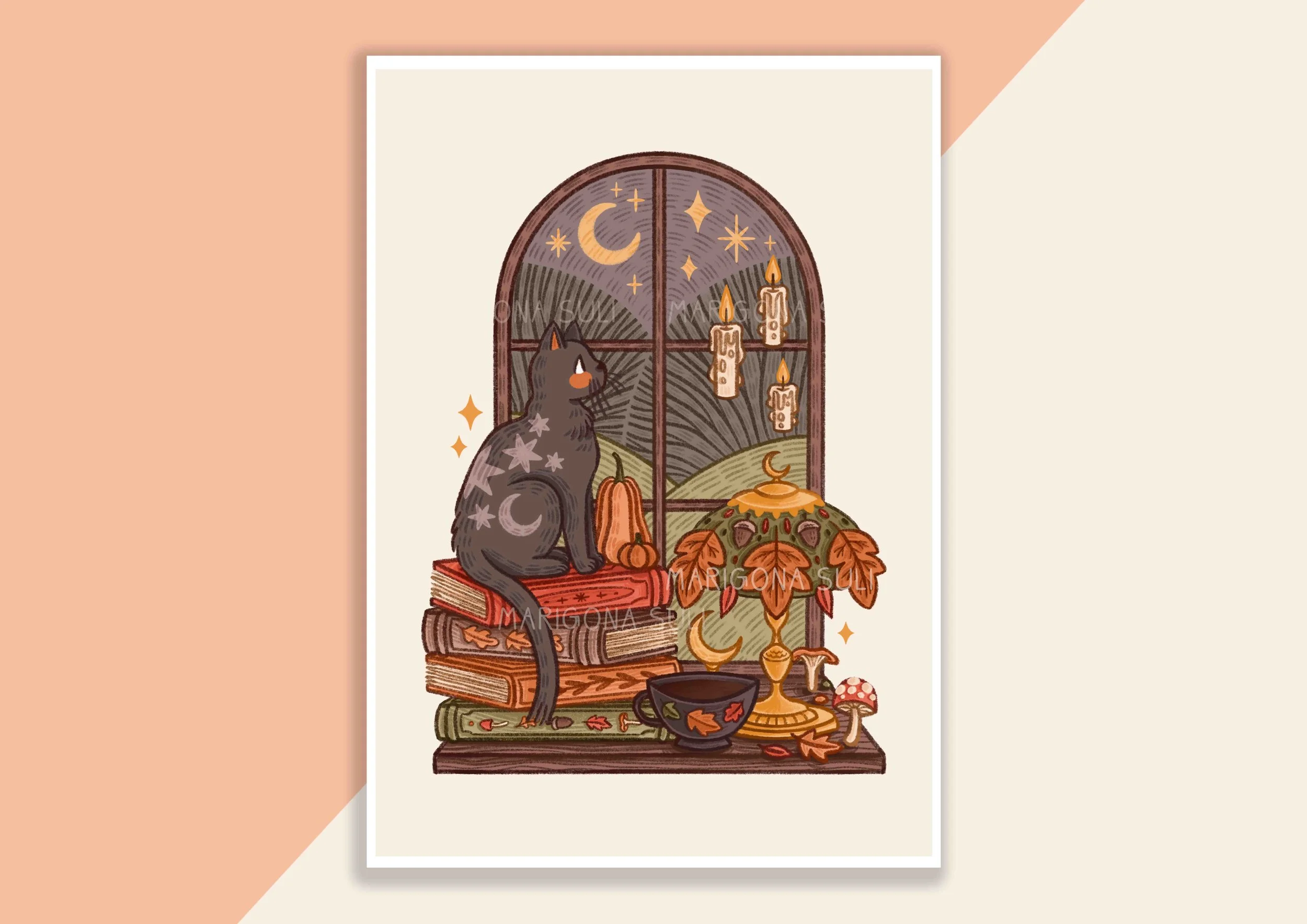Cat On A Window Print.jpg