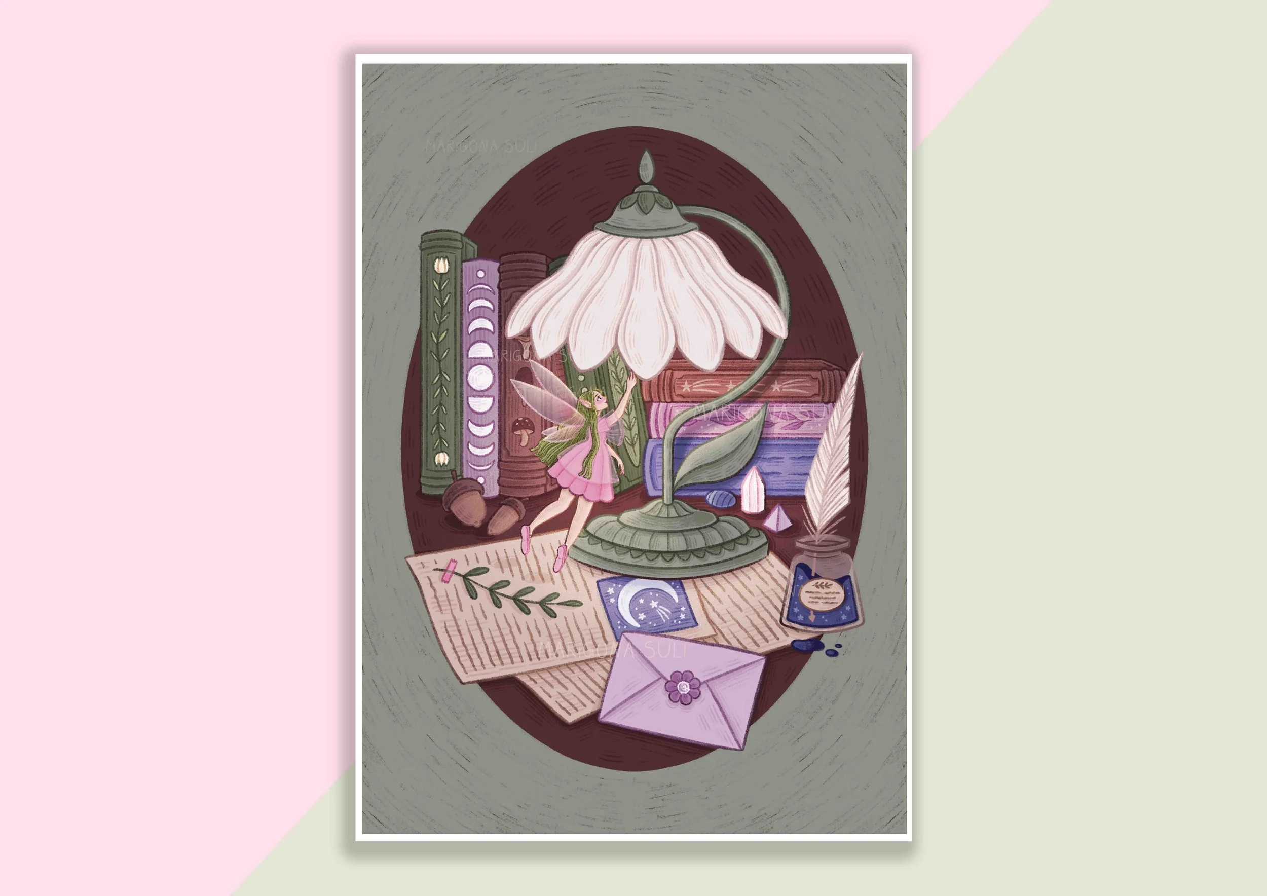 Fairy Exploring Human Things Print