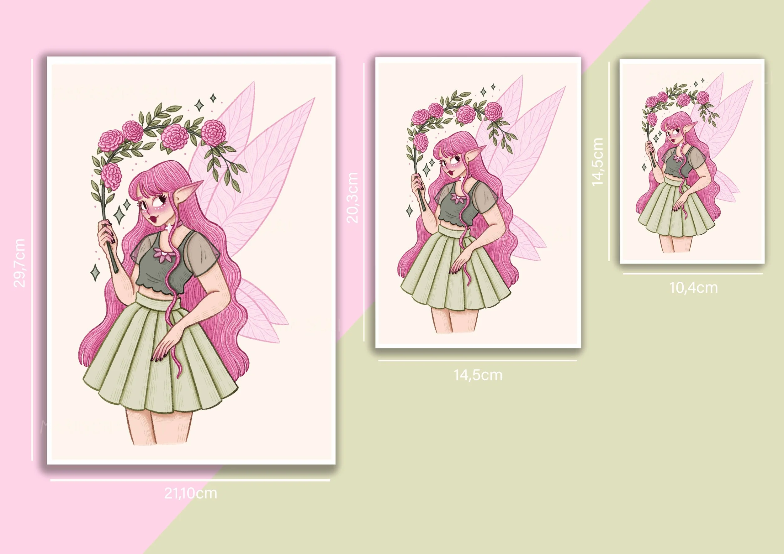 Camelllia The Fairy Print Different Sizes Sticker Sheet, Bullet Journal, Planner, Bujo, Scrapbook, Sticker, Stationery, Paper, Washi, Witchy, Halloween, MArigona Suli Magical, Witch, Magic.jpg