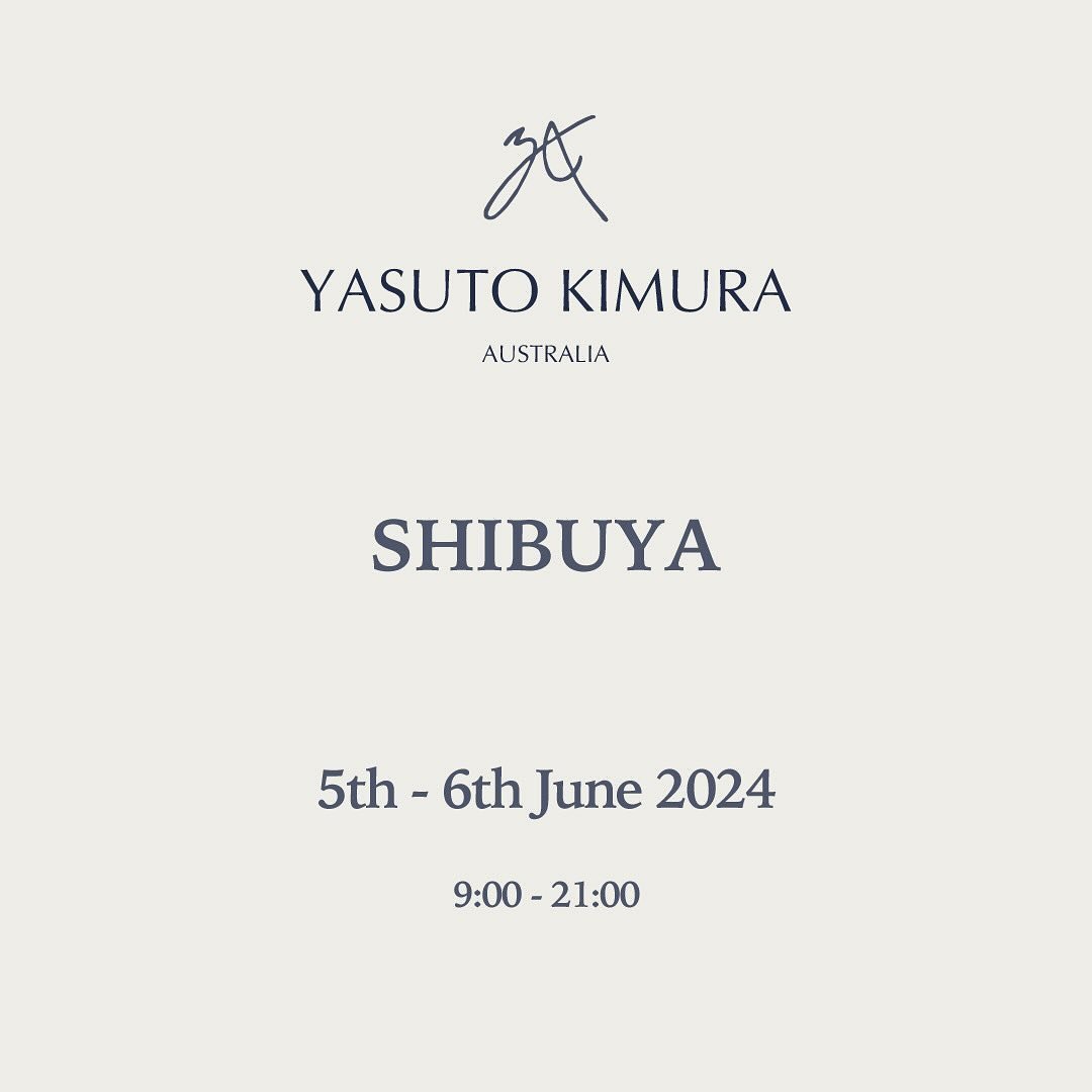 日本、渋谷にて受注会を行います。

展示会場は予約制になりますので、リンクのAppointmentからご登録お願いし致します。

YASUTOKIMURAのアイテムを、サイズ別に数百種類の生地からご検討して頂けます。

一緒に楽しみましょう！

ご質問ありましたらDMかcontact@yasutokimura.comにご連絡下さい。

#yasutokimura  #tailoermade #unisexclothing #madetoorder #madeinaustralia