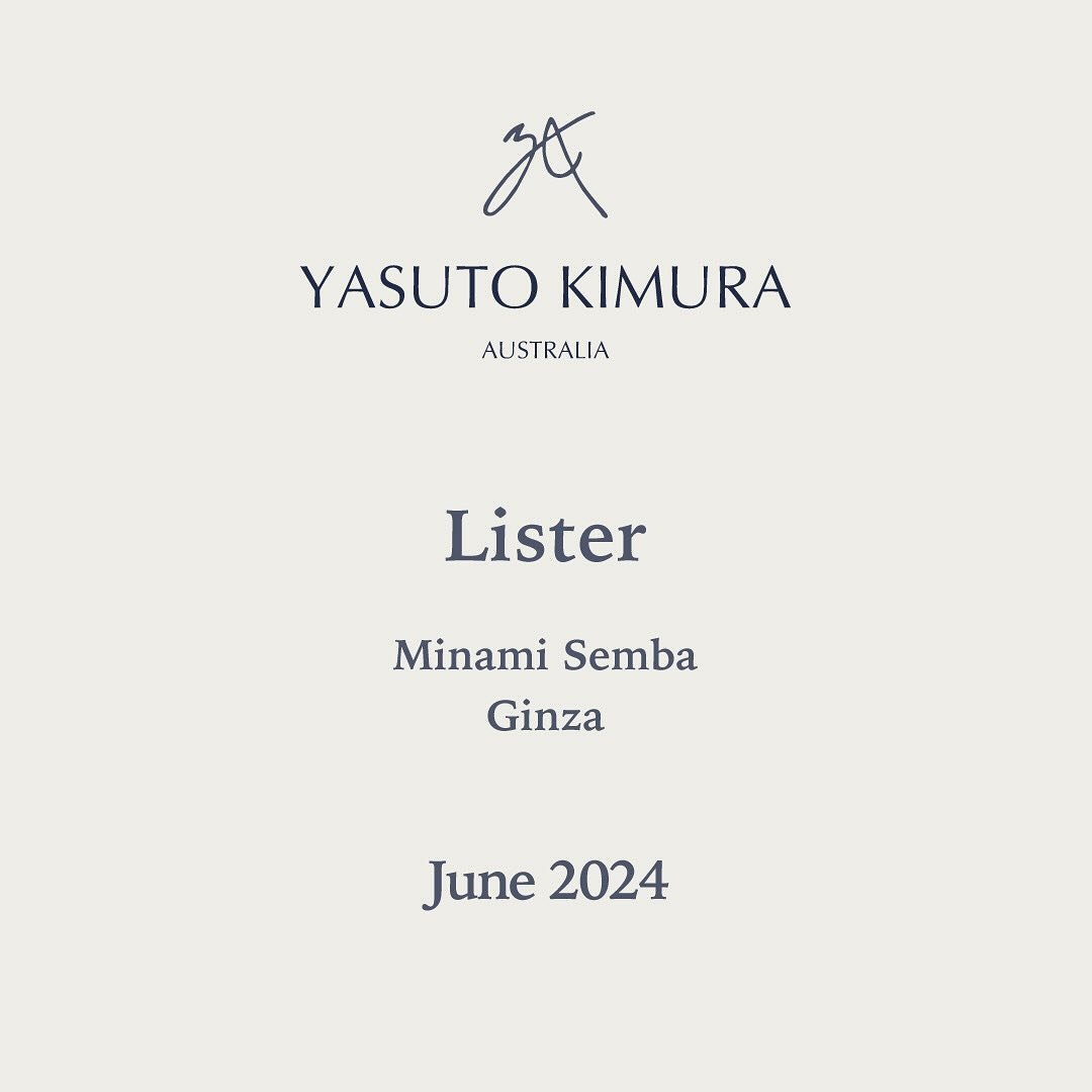 6/1-6/2 Lister 南船場。
6/8-7/9 Lister 銀座にて受注会を行います。
現地でお会いできる事を楽しみにしています！

#yasutokimura #lister #tailormade #unisexclothing #madetoorder #madeinaustralia