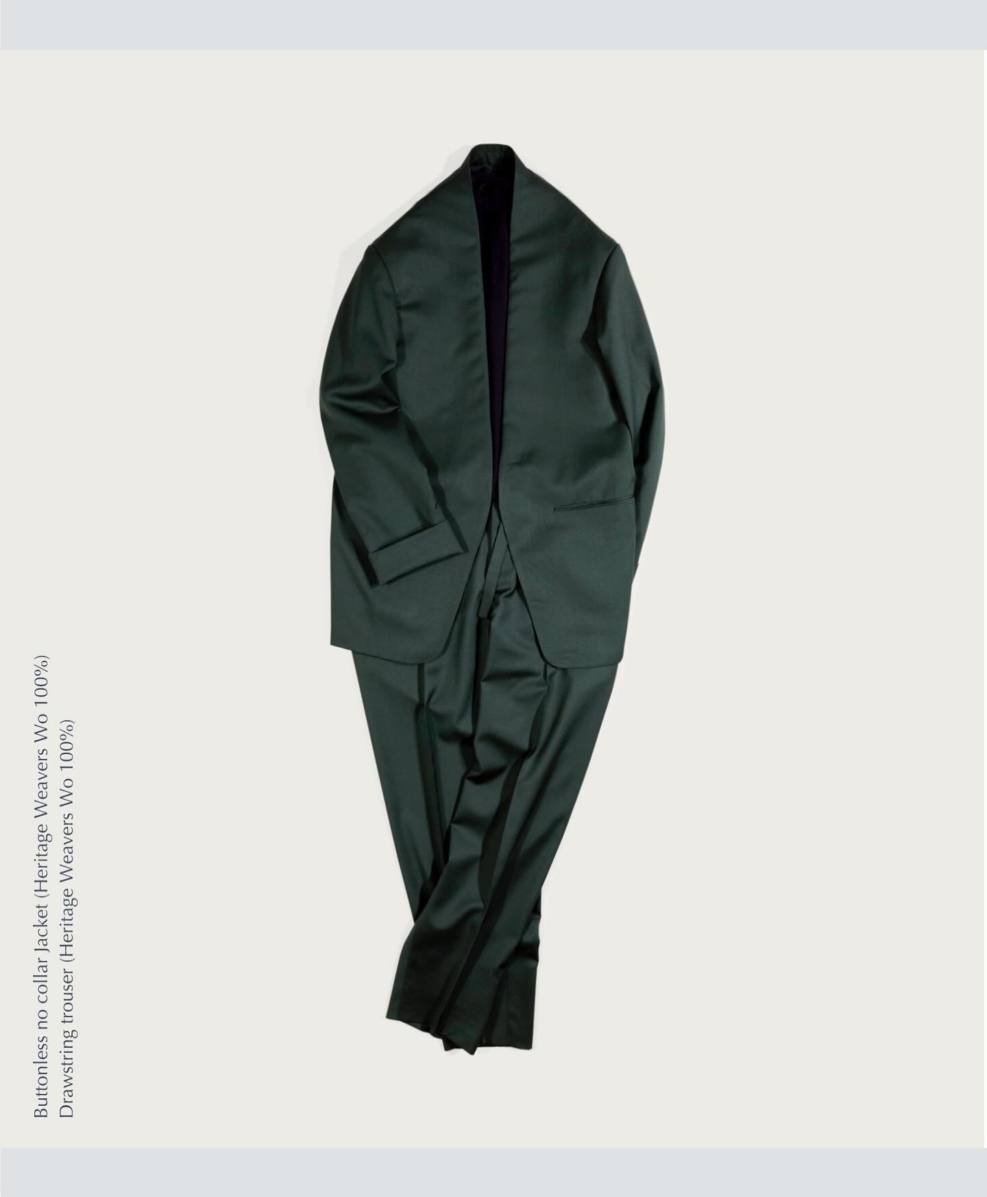 Buttonless no collar jacket
Drawstring trouser
#yasutokimura #unisexclothing #madeinaustralia #heritageweavers #madetoorder #collarlessjacket
