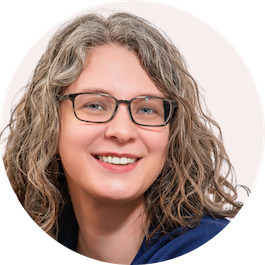 Smiling reader portrait
