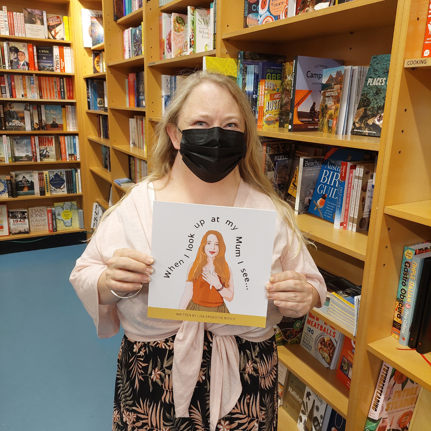 Tao Kroesche Boyce, author of When I look up at my mum I see, a female empowerment children's picture book, Surf Coast, Victoria