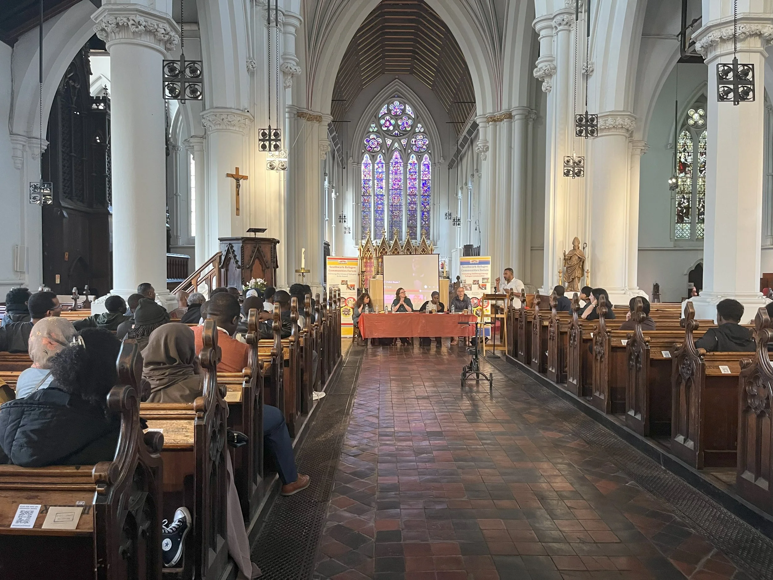 A summer's evening in a church in Camberwell