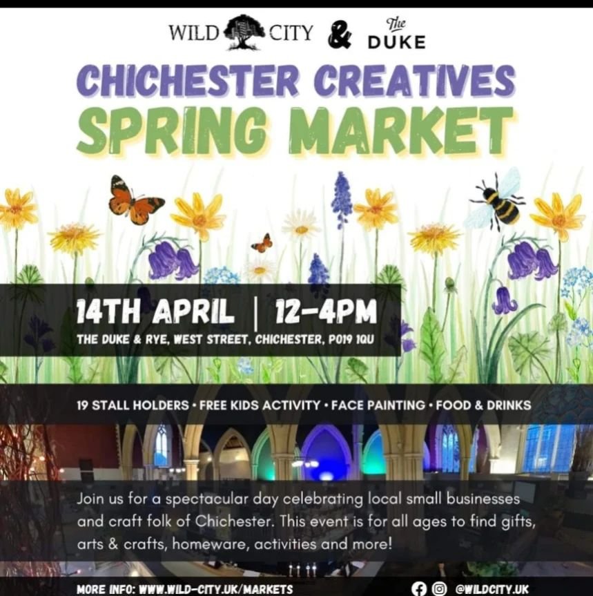 Come find me at @wildcity.uk Spring market held in Chichester at @theduke.pub Today 12 til 4pm. 🤩🌊

#chichesterbusinesses
#chichester #seaglassjewellery #recycledsilver #sustainablefashion #craftmarket #springmarket