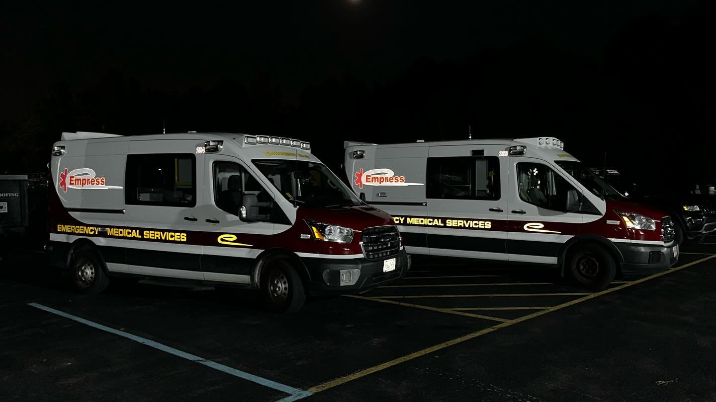 Two more Empress ambulances added to the fleet 🚑🚑 
.
.
.
.
#dbgraphics #wrappedbydb #dbbylooker #looker #lookervinylco #wrapped #vinylwrap #vinylwraps #vinylwrapping #carwrap #3m #avery  #paintisdead #wraps #customgraphics #rollingbillboard #advert