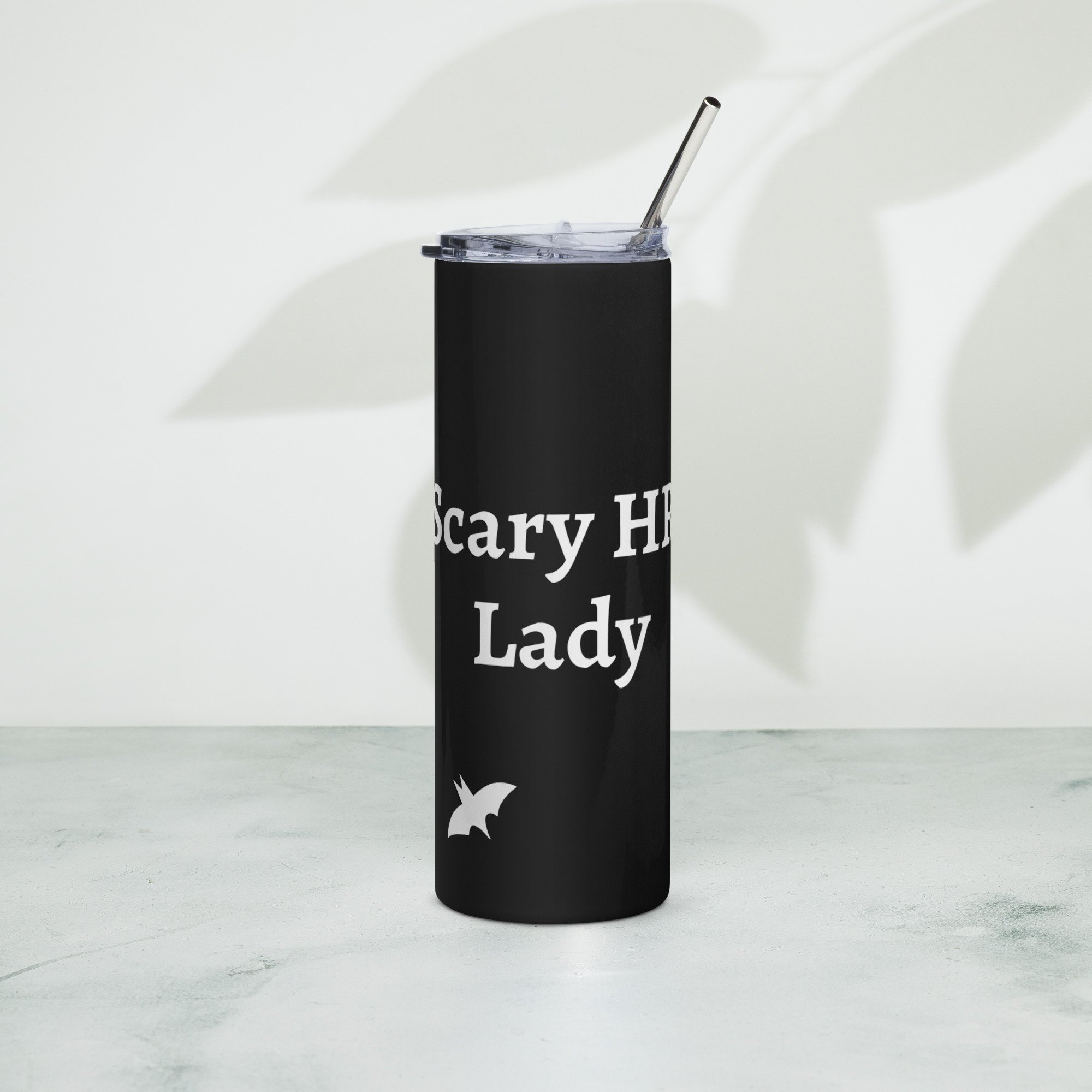 Scary HR Lady Tumbler Black